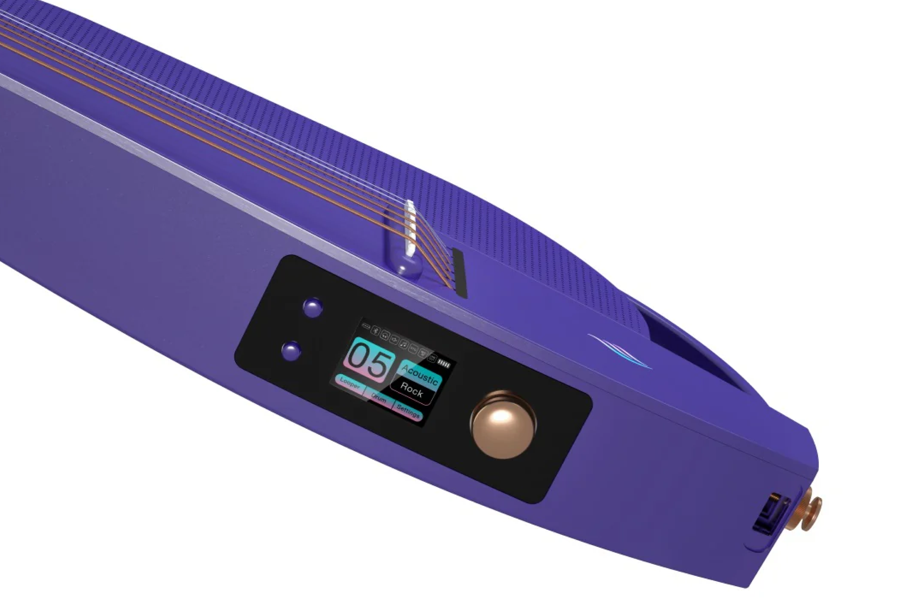Enya NEXG 2 All-in-One Smart Audio Loop Guitar - Purple