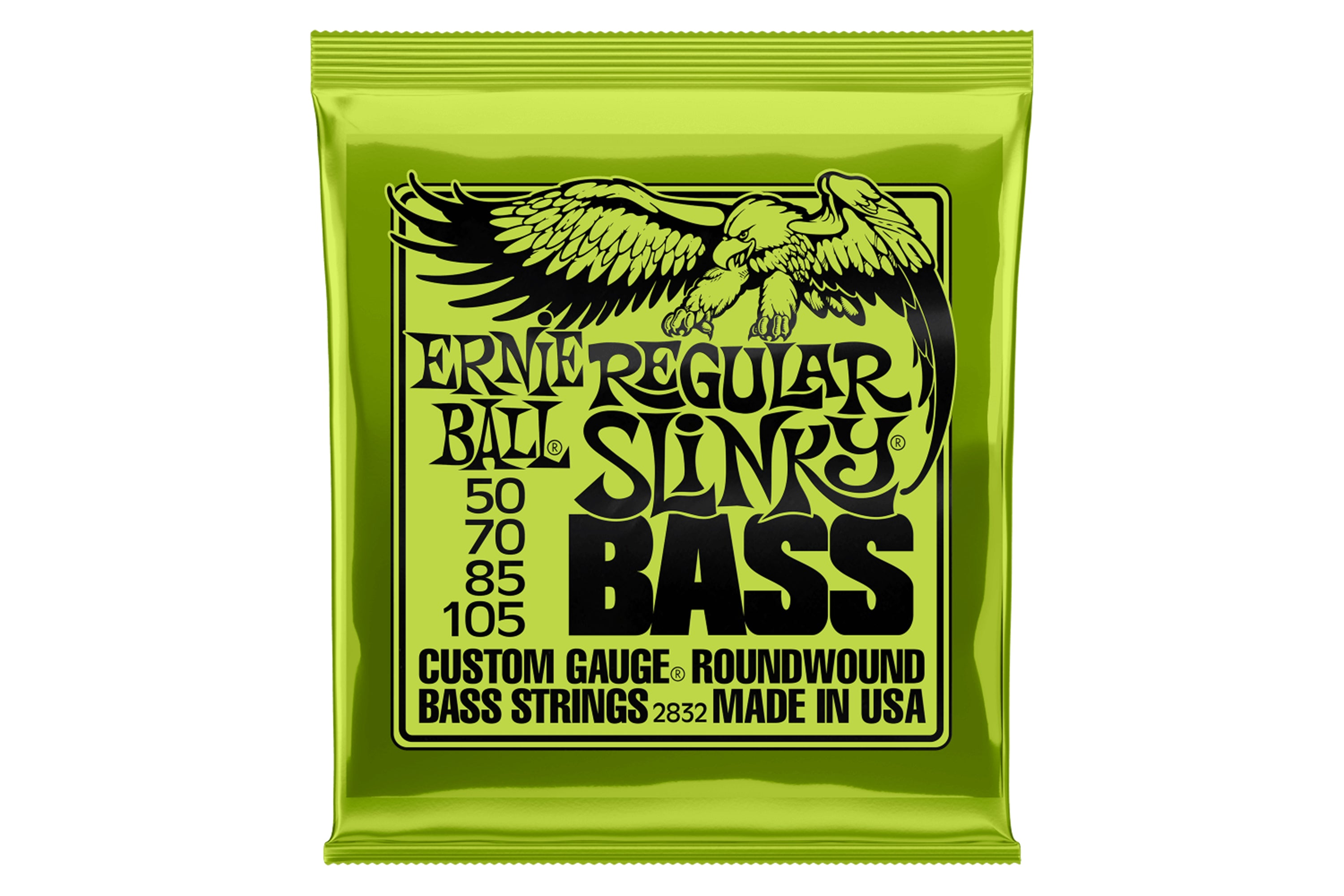 Ernie Ball Regular Slinky Nickel Electric Bass Strings - 50-105 Gauge