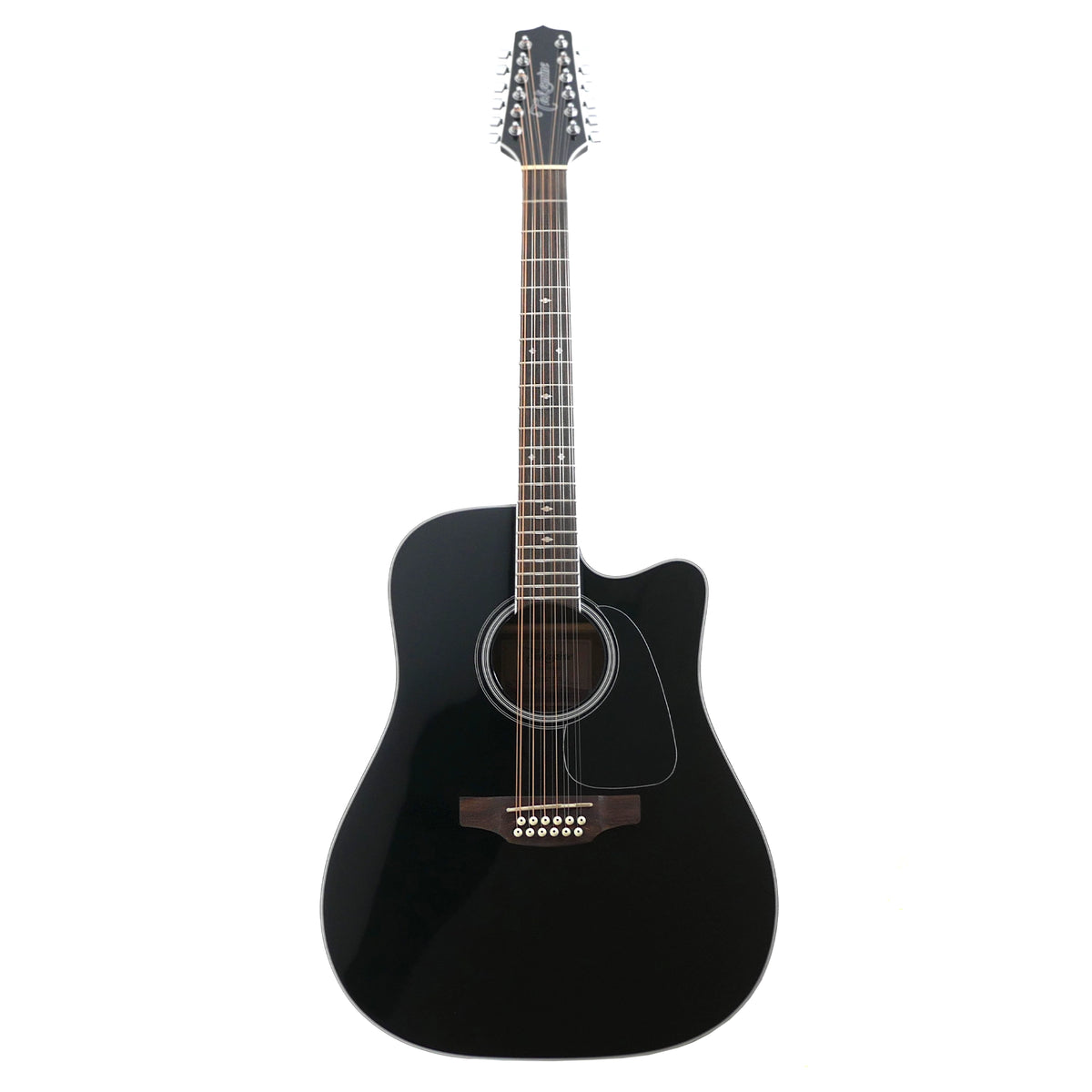 Takamine GD38CE-BLK Black 12-String Acoustic-Electric Guitar + 12-Month Lessons