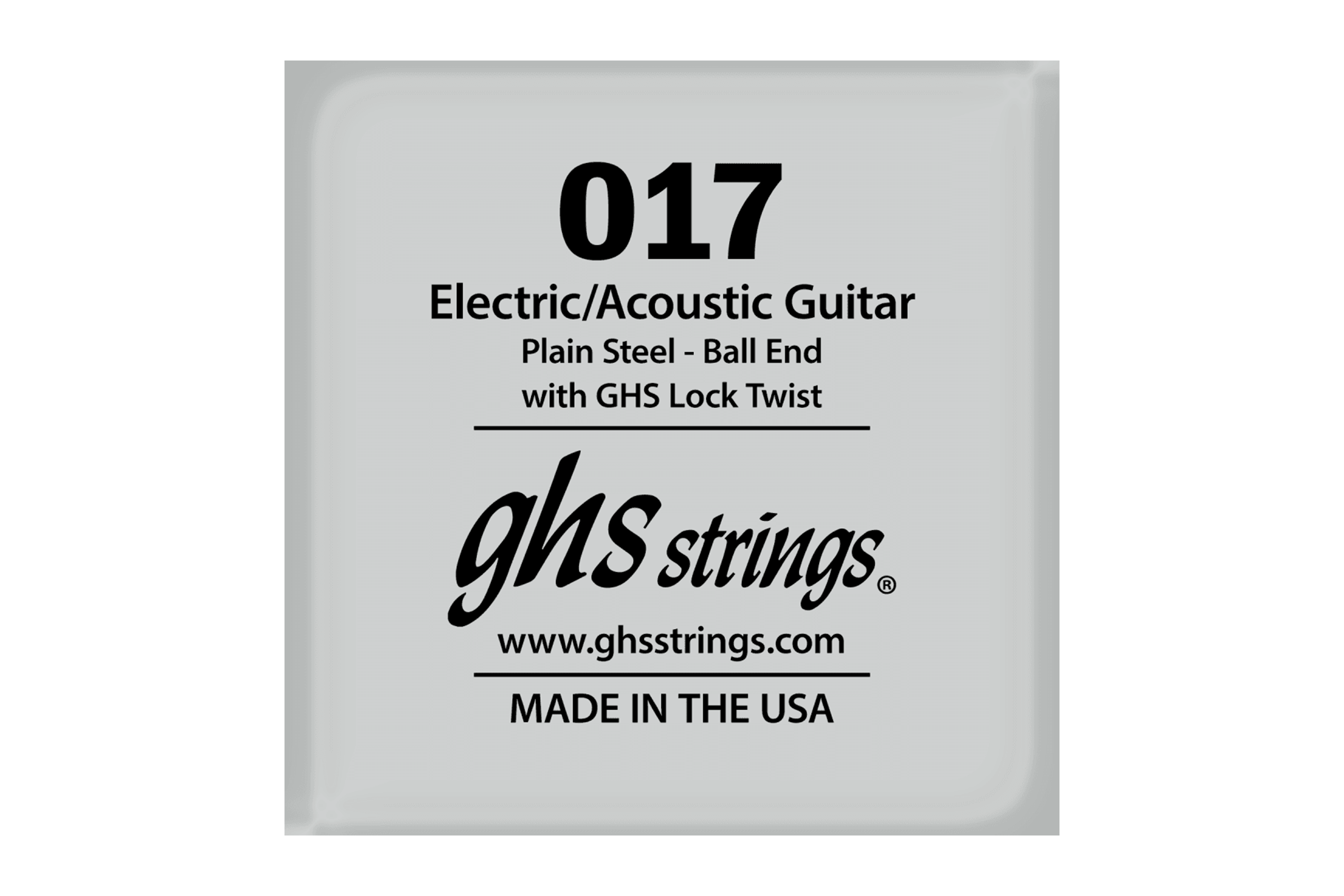 GHS-017 Plain Steel String (SINGLE STRING) - Terry Carter Music Store