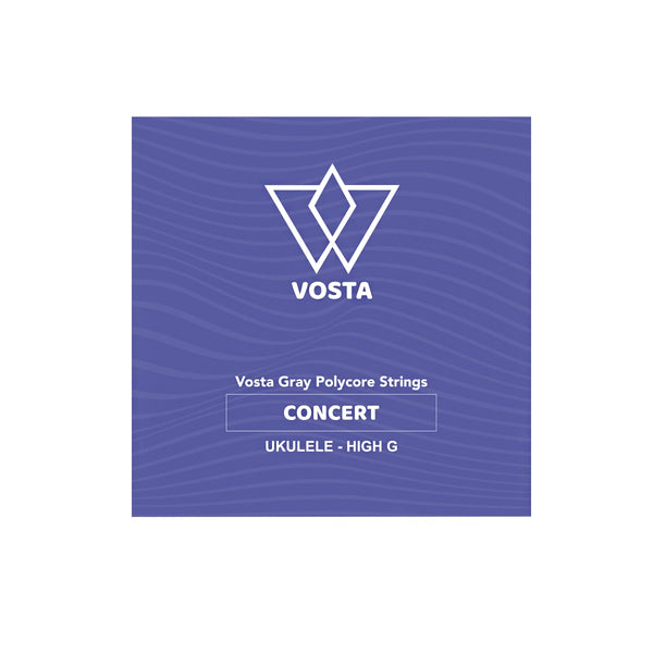 Vosta Grey Polycore Concert Ukulele Strings