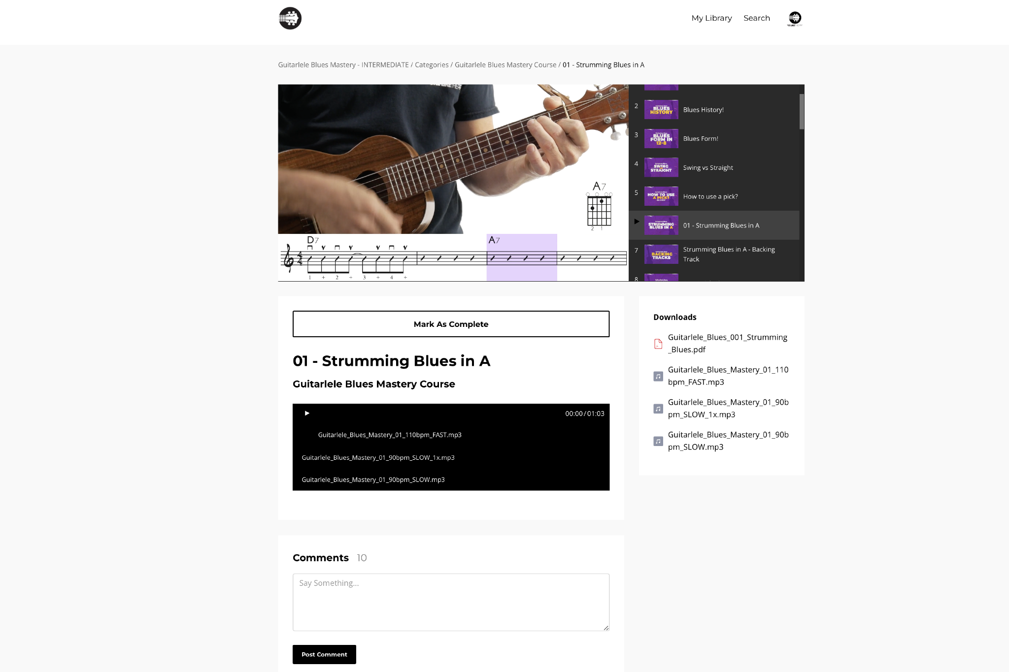 Guitarlele Blues Mastery Course - Uke Like The Pros