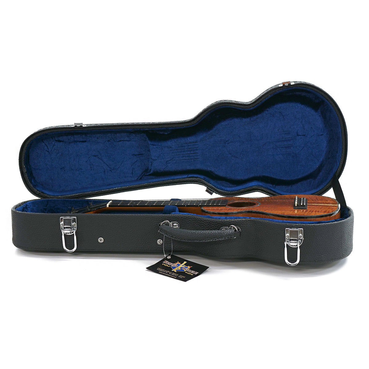Kamaka HF-2-D2 Solid Deluxe Hawaiian Curly Koa Concert Ukulele