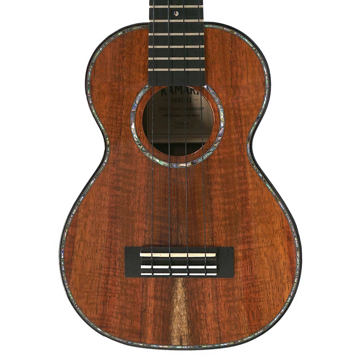 Kamaka HF-2-D2 Solid Deluxe Hawaiian Curly Koa Concert Ukulele
