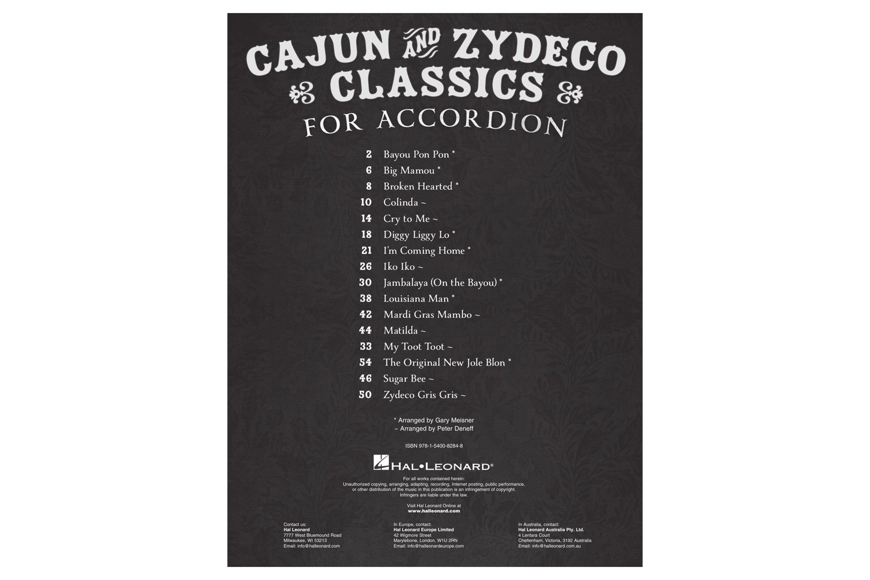 Hal Leonard Cajun & Zydeco Classics For Accordion