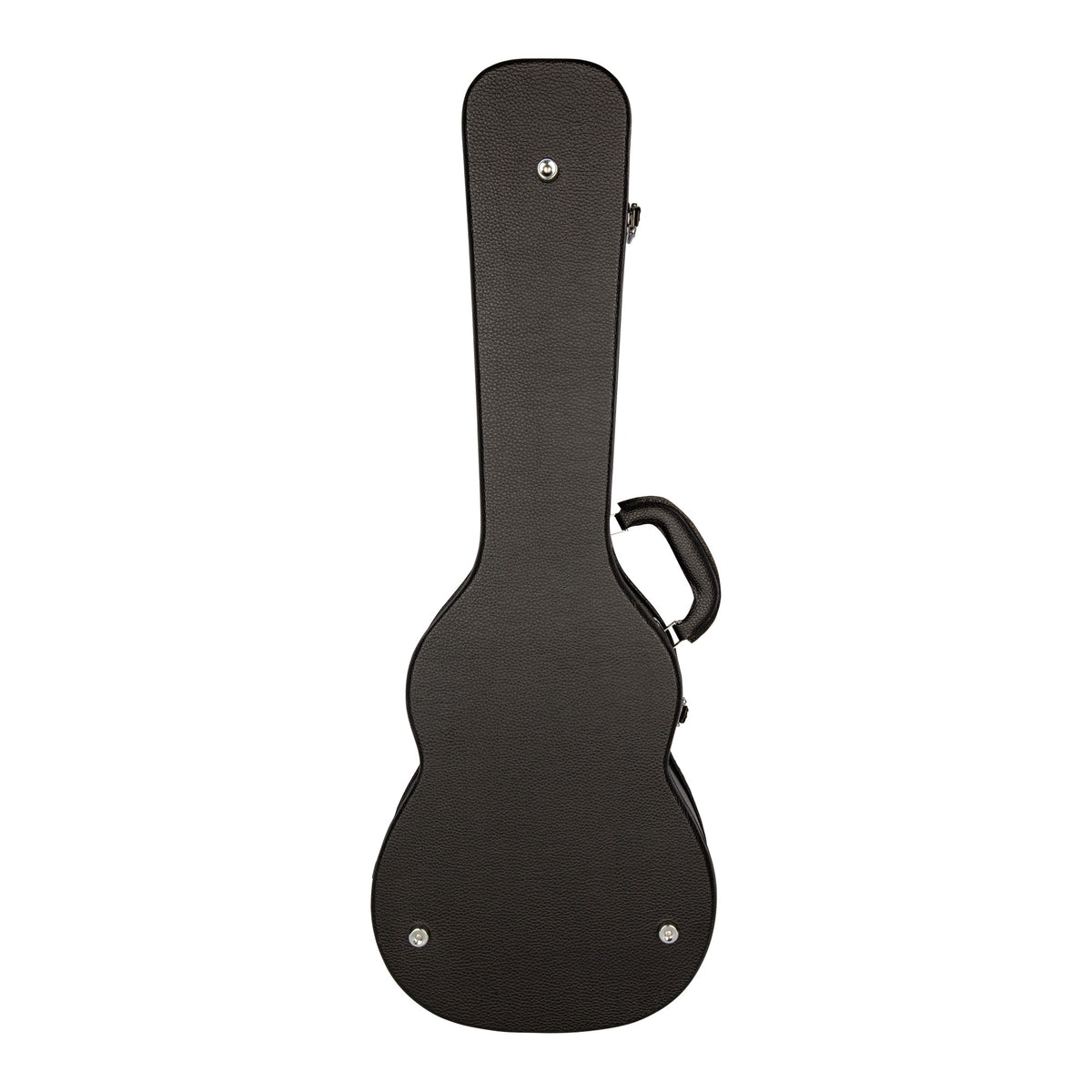 Lanikai HWC-B Baritone Ukulele Hardshell Wood Case, back view of the black wood shell