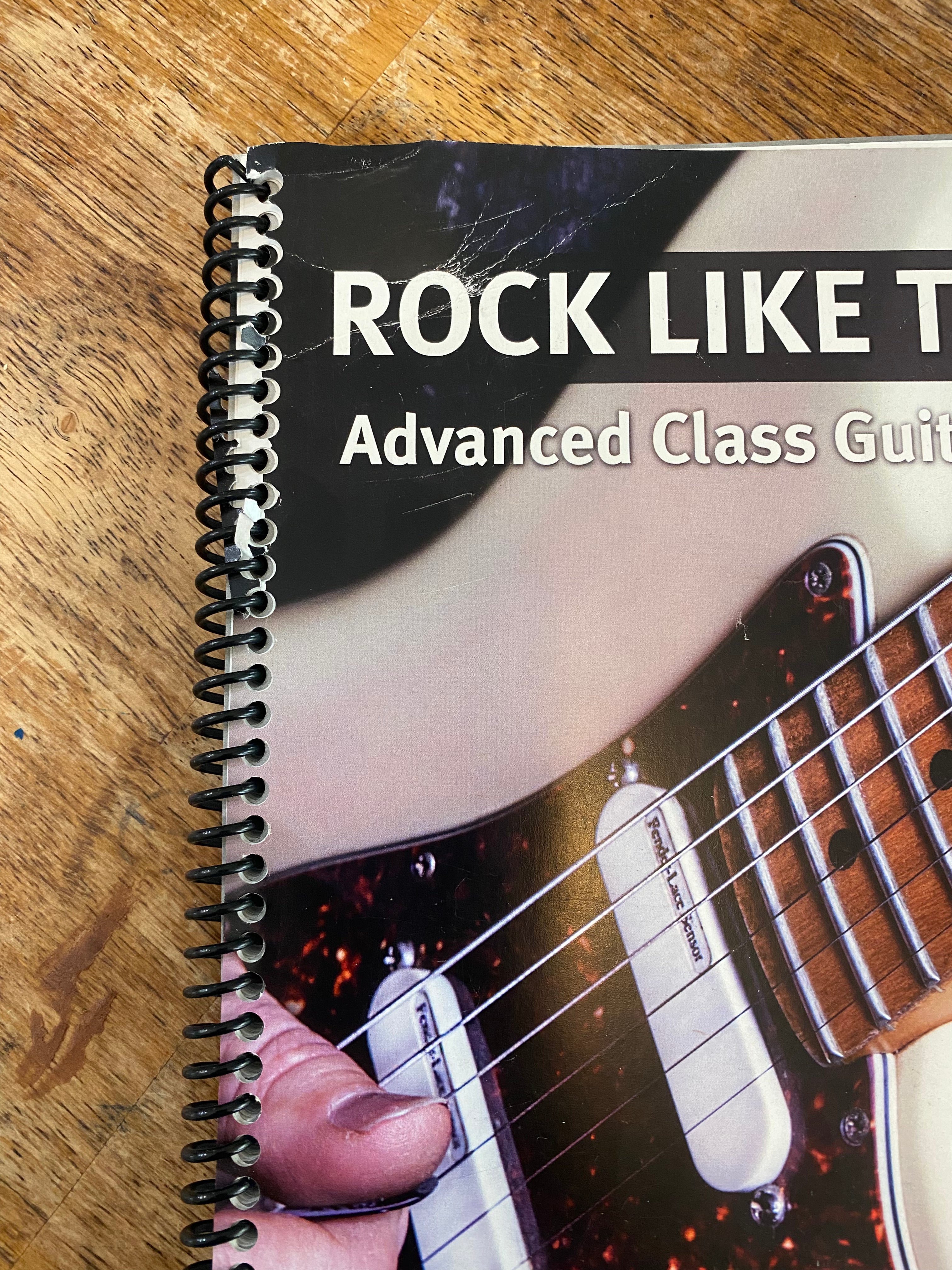 Rock Like The Pros Advanced Class Guitar Method Book - Blemished