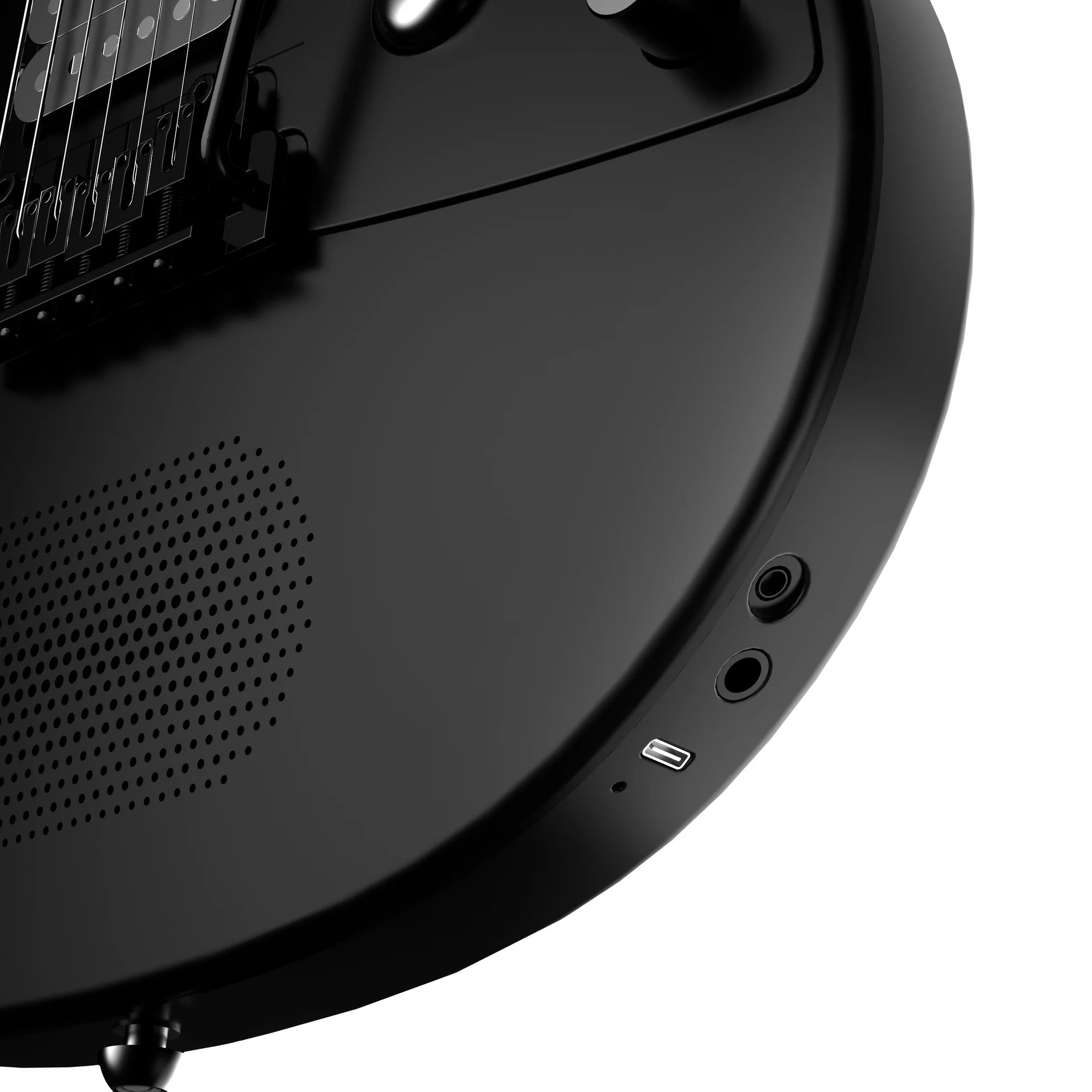 bottom of the guitar
