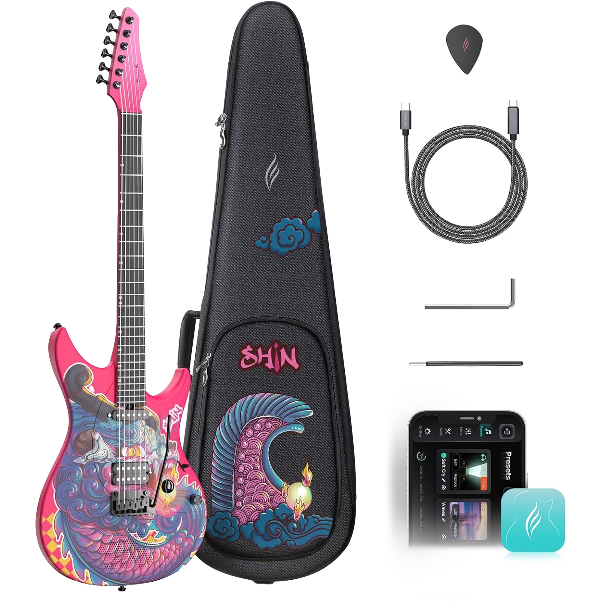 Enya Inspire Electric Guitar - Smart Super-ST Design in Shinichi