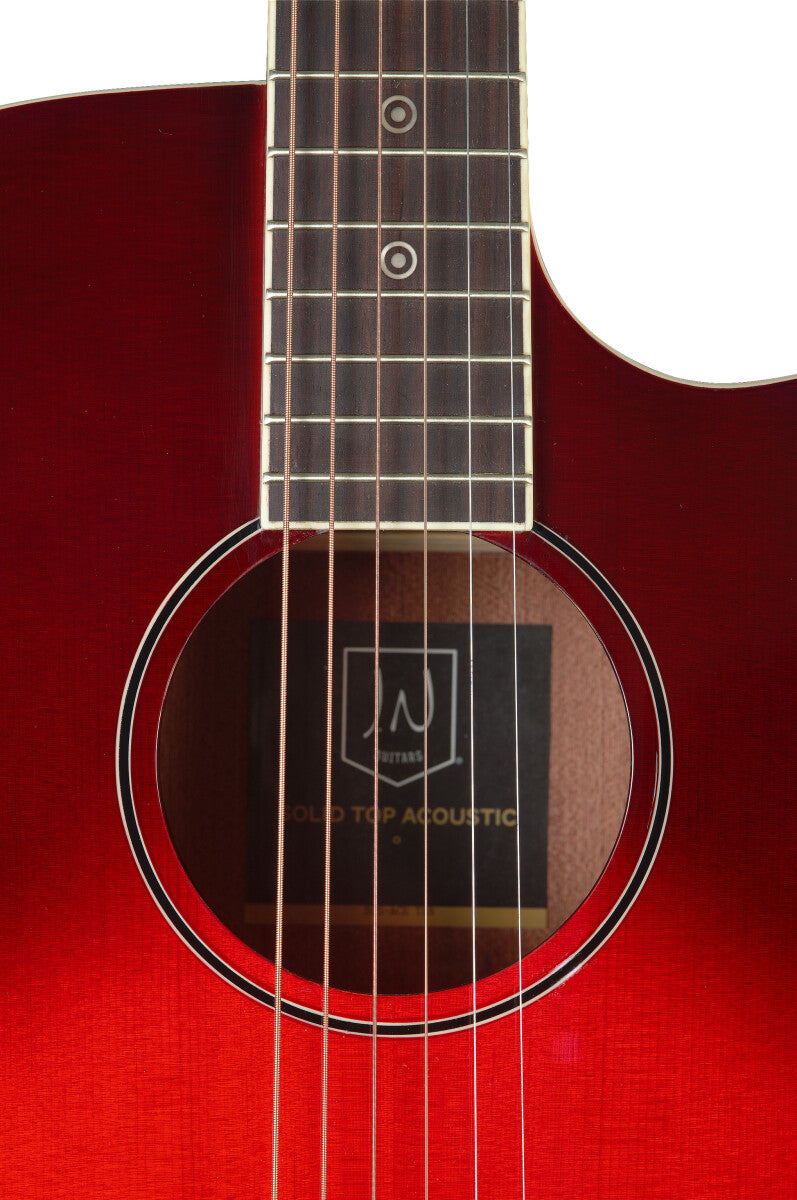 J.N Guitars Spruce Redburst Acoustic Electric Guitar