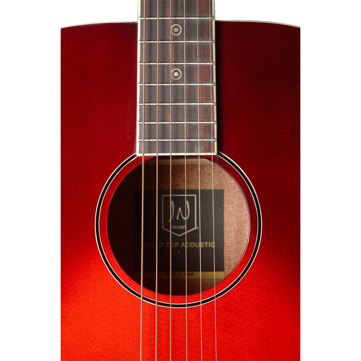 J.N Guitars Spruce Top Redburst Acoustic Guitar