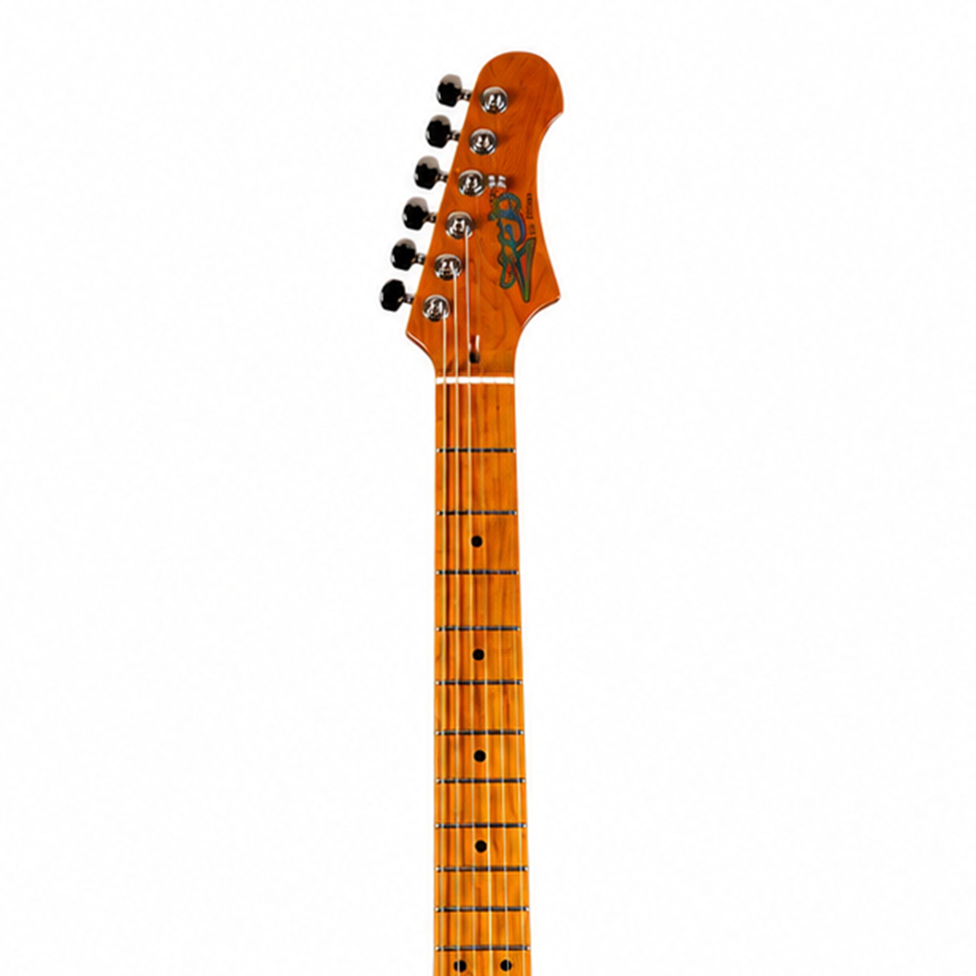 front of neck and headstock