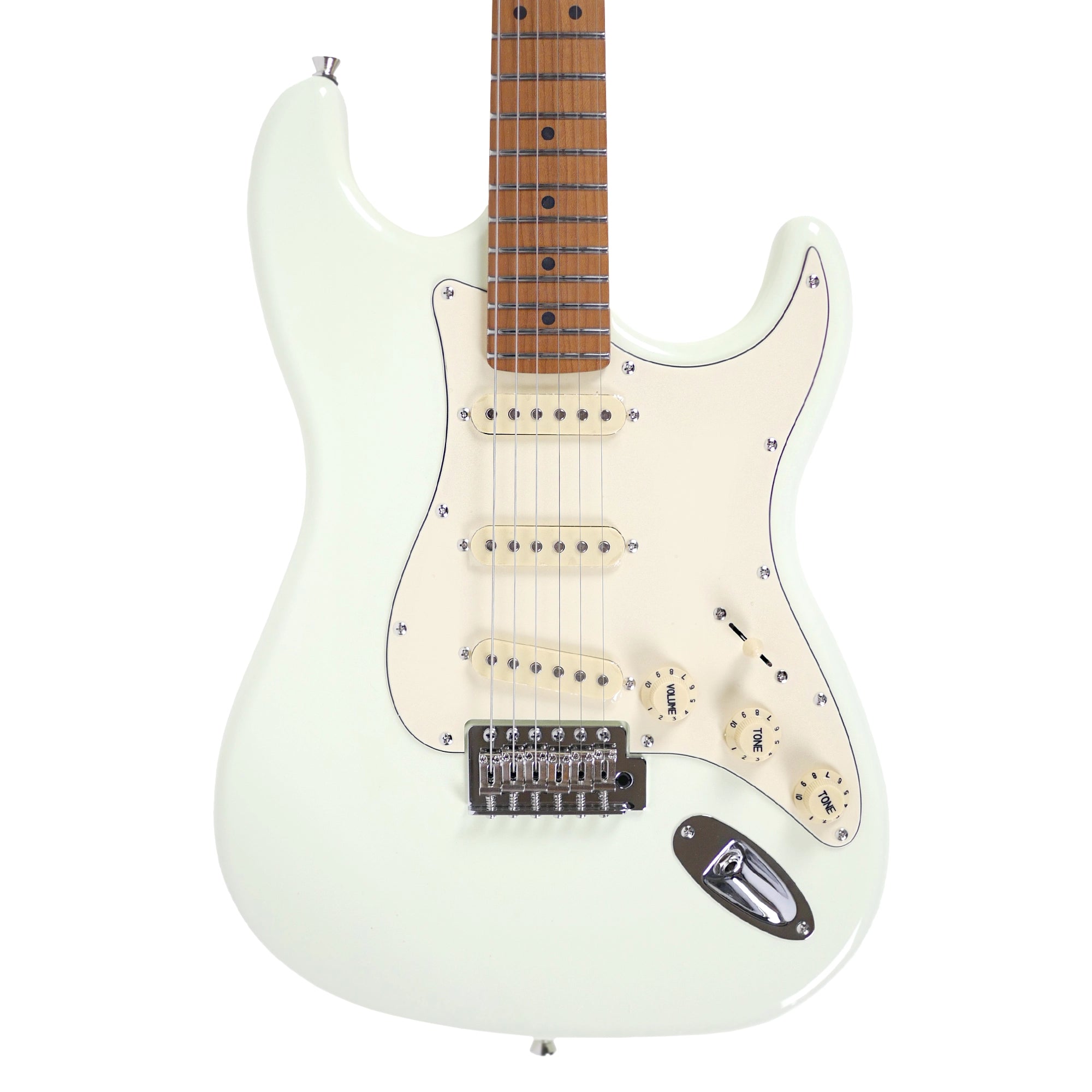 Jet JS-300 OW White Stratocaster Electric Guitar