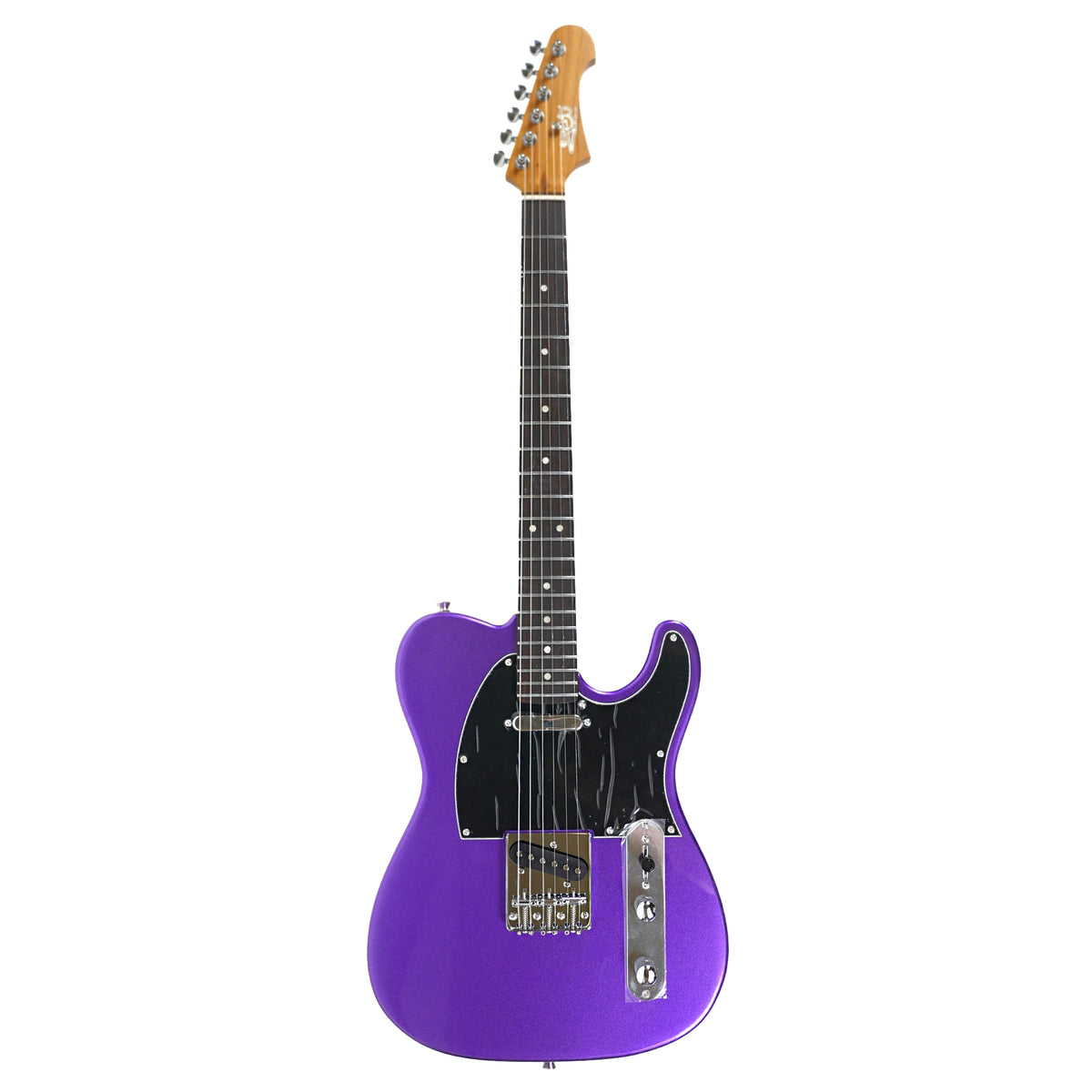 Jet JT-300 PLM R plum Telecaster-style electric guitar, full front view