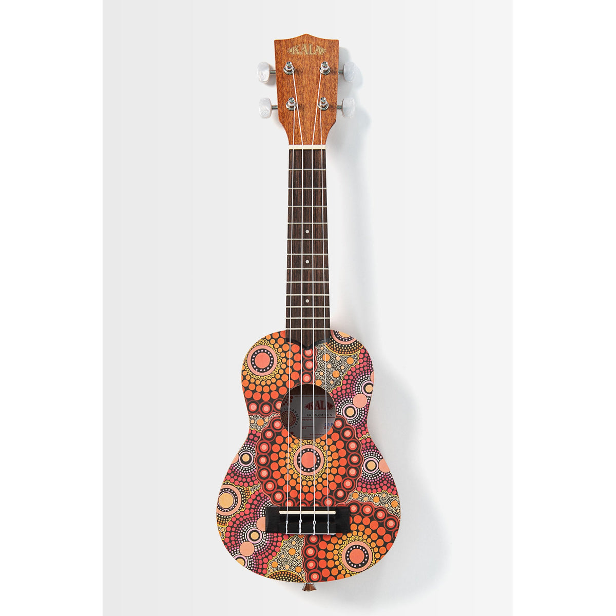 Full front view of the Kala KA-DS-CM-SC-S Desert Storylines soprano ukulele
