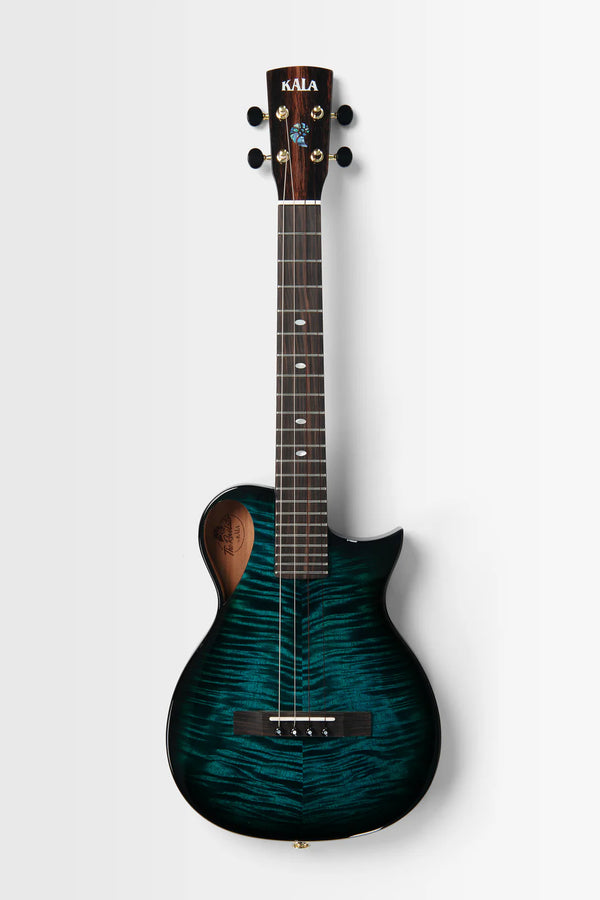 Kala NS-BLU-MNG-TE Revelator Nautilus Horizon Mango Tenor Ukulele w/ Pickup - Blue Lagoon