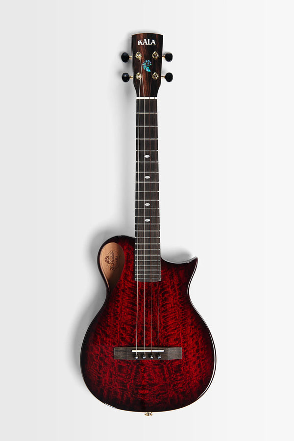Kala NS-RED-MNG-TE Revelator Nautilus Horizon Mango Tenor Ukulele w/ Pickup - Red Glow