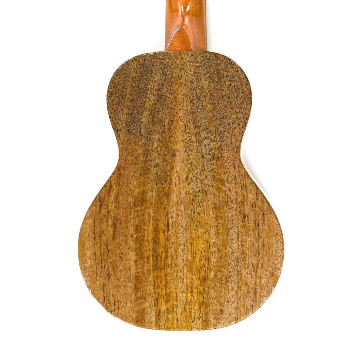 Example photo: back of the body of an earlier KoAloha KCM-00MG gloss solid mango concert ukulele
