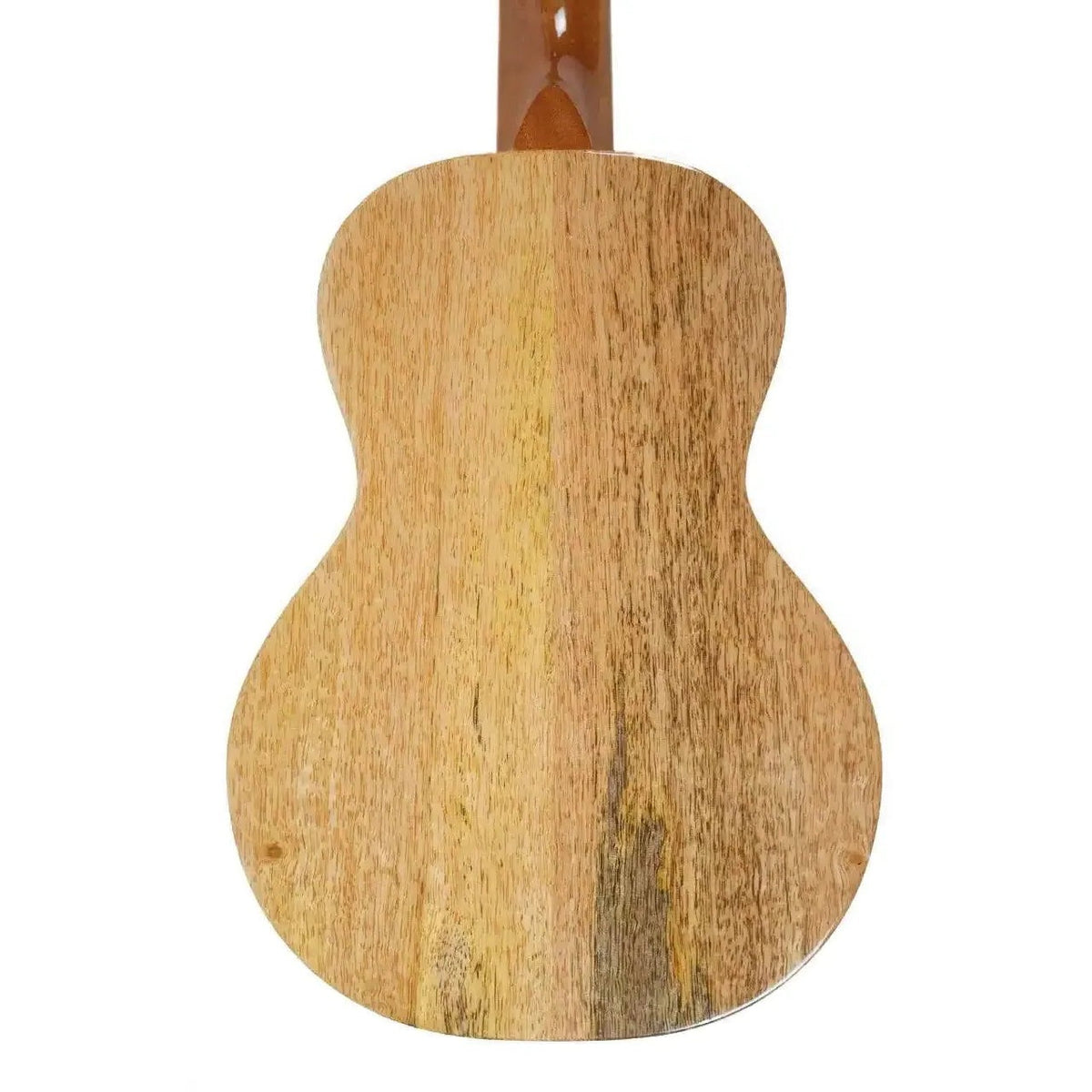 Example photo: back of the body of a KoAloha KCM-00MG, the gloss version of the KCM-10MG solid mango concert