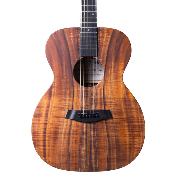 Example photo: an earlier Kanile'a KG-1 Core, serial G0006, body front with Deluxe Grade koa