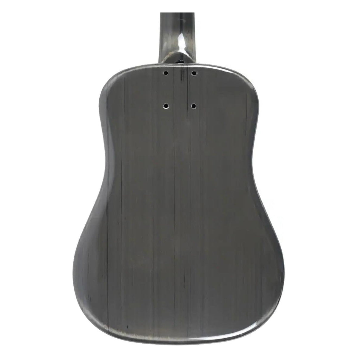 Klōs Deluxe Carbon Timber travel guitar, back of the carbon body