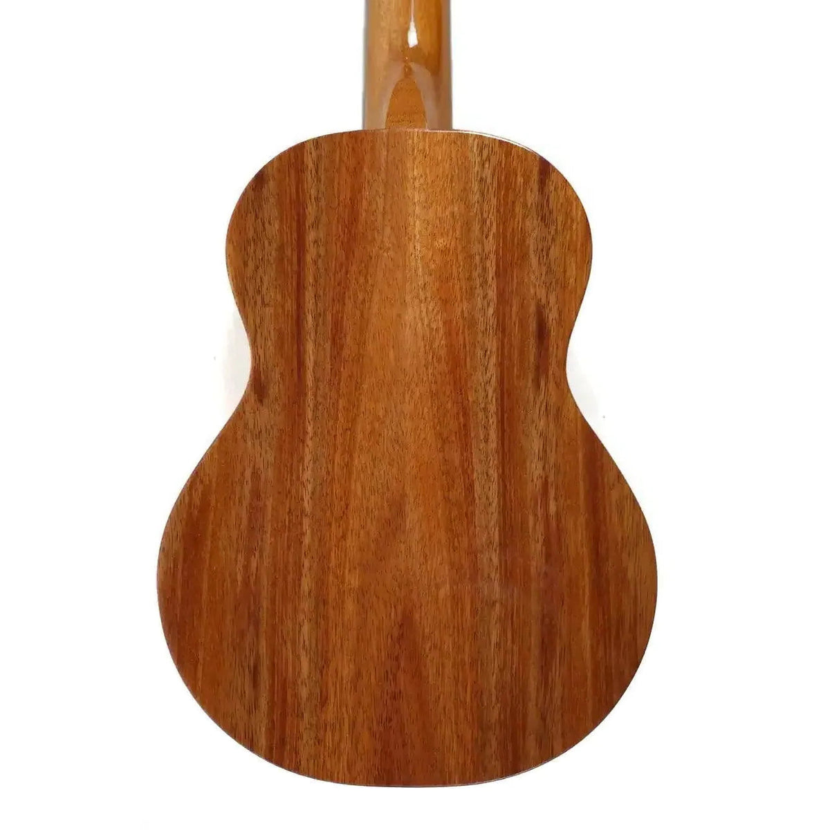 KoAloha KTM-S00 Slimline Gloss Solid Hawaiian Koa Tenor Ukulele, solid koa back of the body