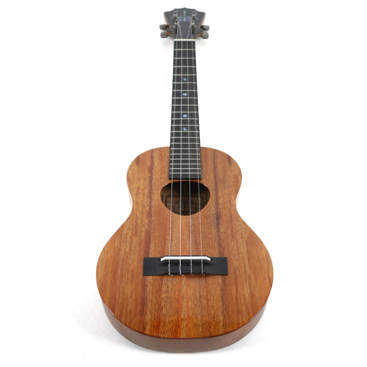 KoAloha KTM-S00 Slimline Gloss Solid Hawaiian Koa Tenor Ukulele, full front view standing upright