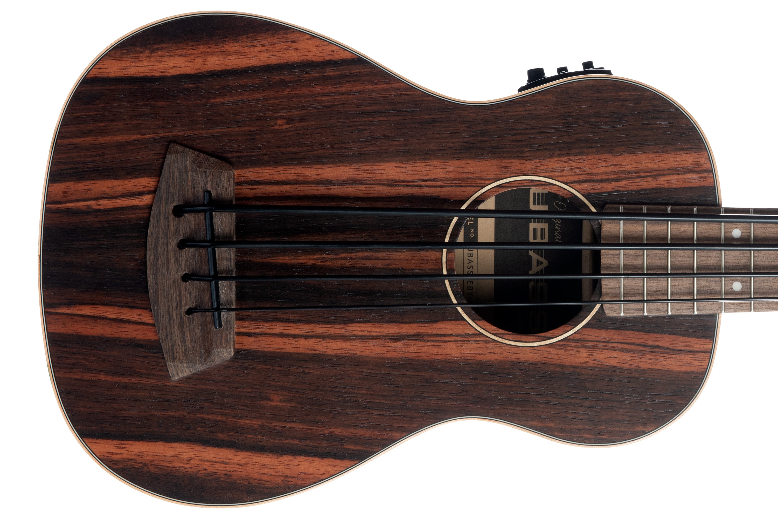 Kala Striped Ebony Fretted Acoustic-Electric U•BASS