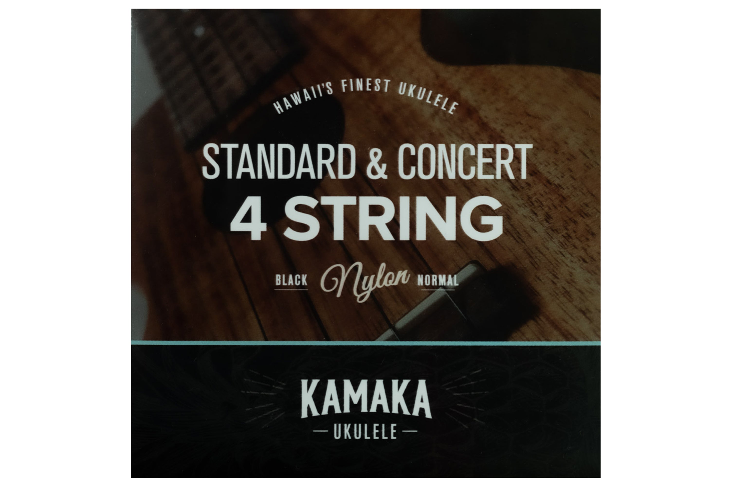 Kamaka S-1 Black Nylon Standard and Concert Strings G-C-E-A - High G