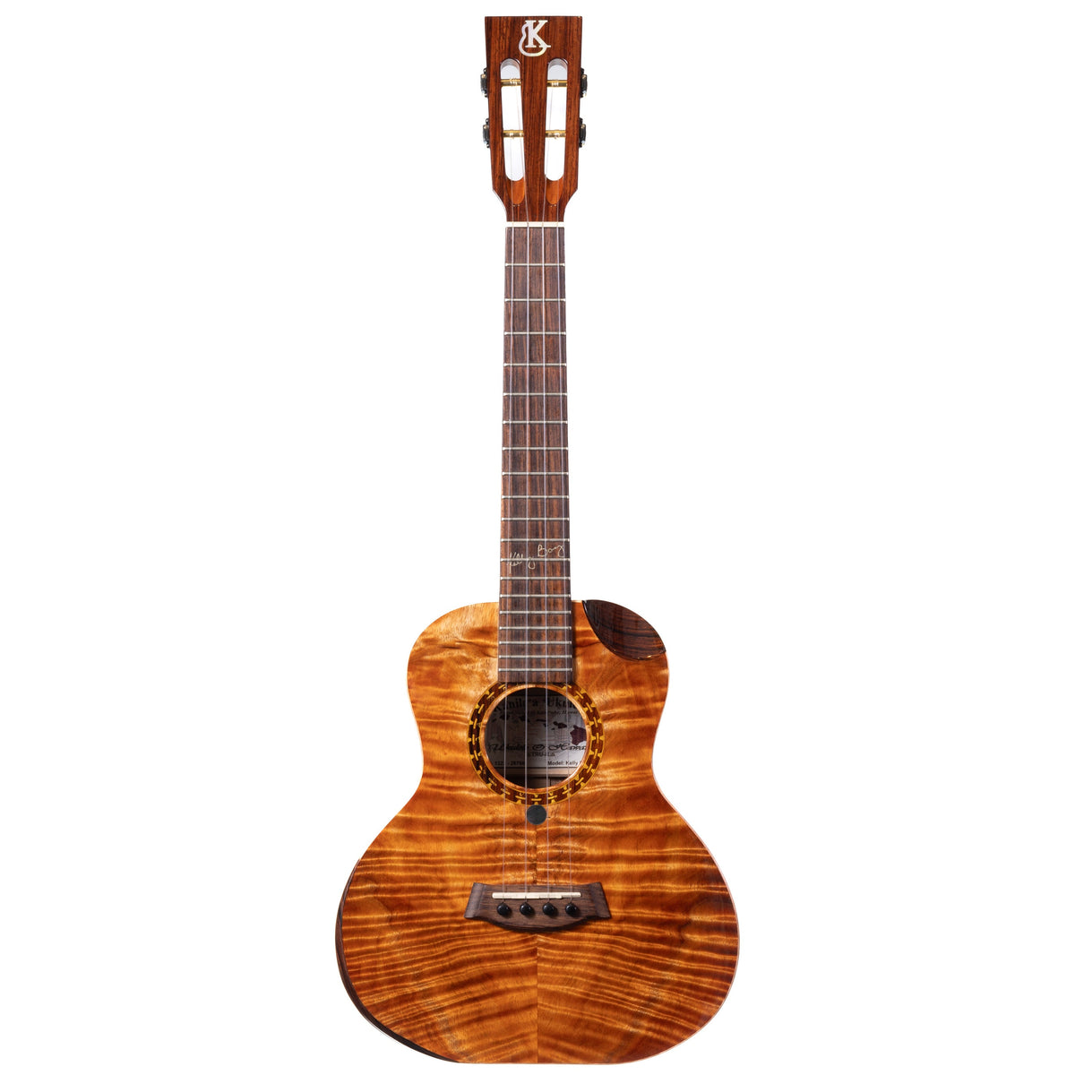 Example photo: an earlier Kanile'a Kelly Boy super tenor, serial 26766, full front view