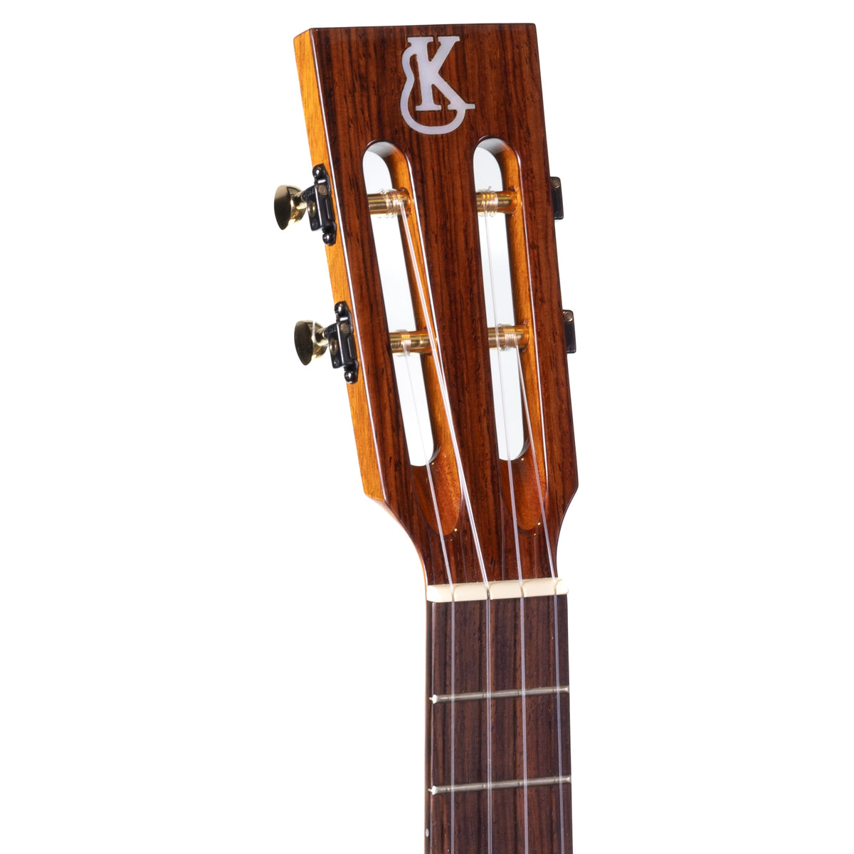 Example photo: an earlier Kanile'a Kelly Boy super tenor, serial 26766, slotted headstock with gold Gotoh Stealth tuners