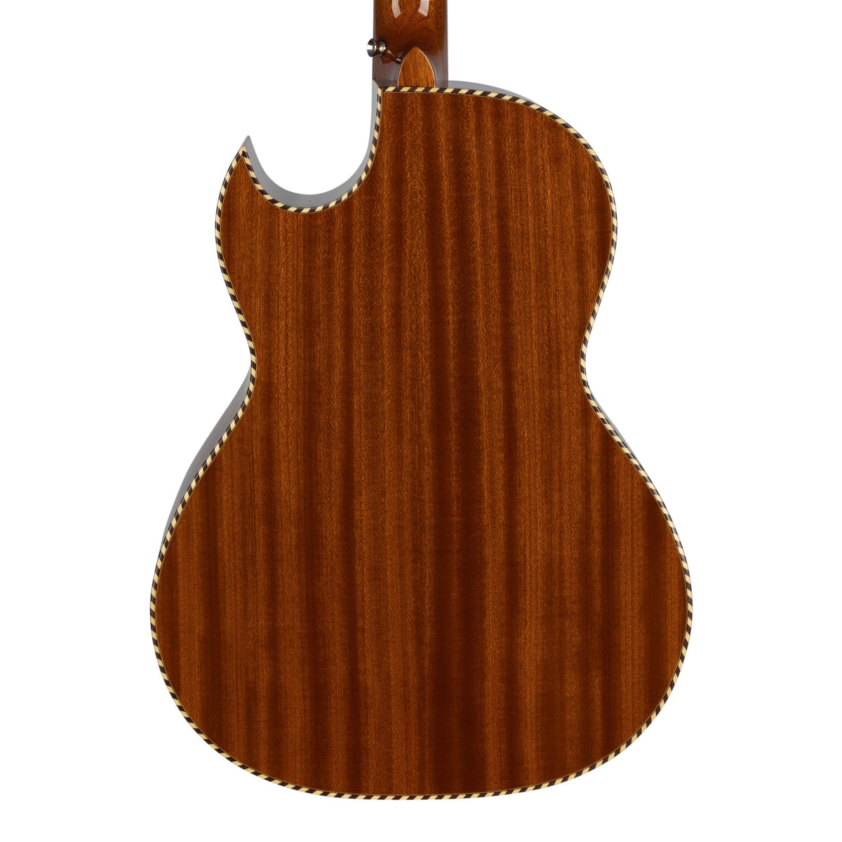 H. Jimenez LBQ3 El Murciélago Cutaway Bajo Quinto, back of the body showing the back and sides