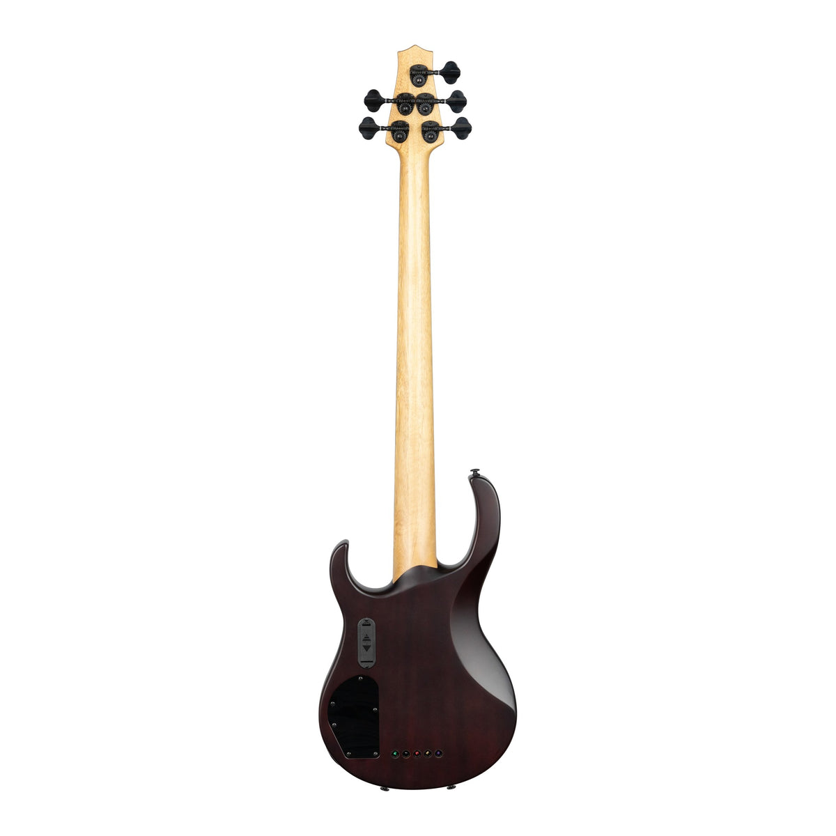 H. Jimenez LBS5-SB Camaleón 5-String Electric Bass Guitar - Spalt Burst, full back view from headstock to end