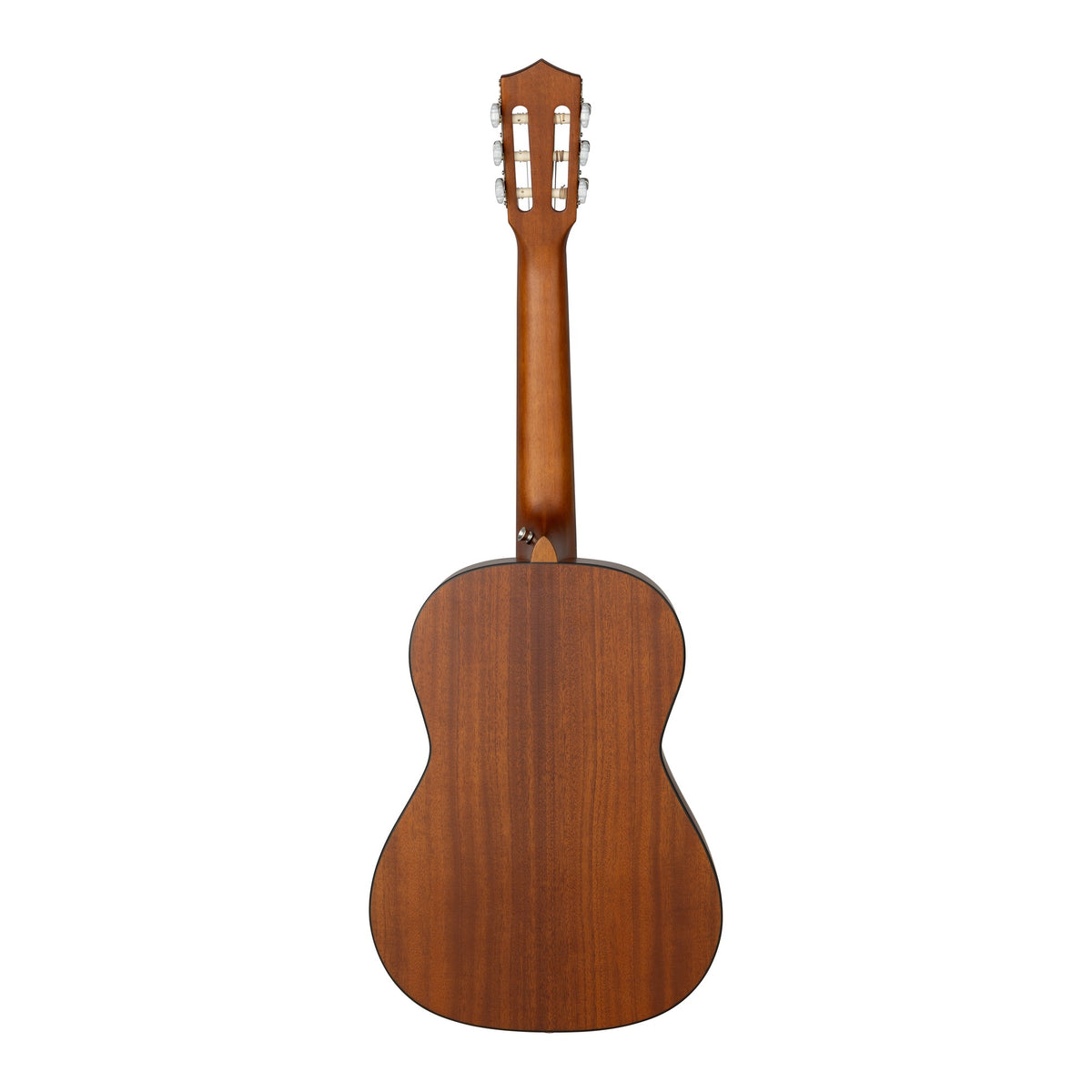 H. Jimenez LG75 Educativo 3/4 Size Nylon String Guitar, full back view from headstock to end