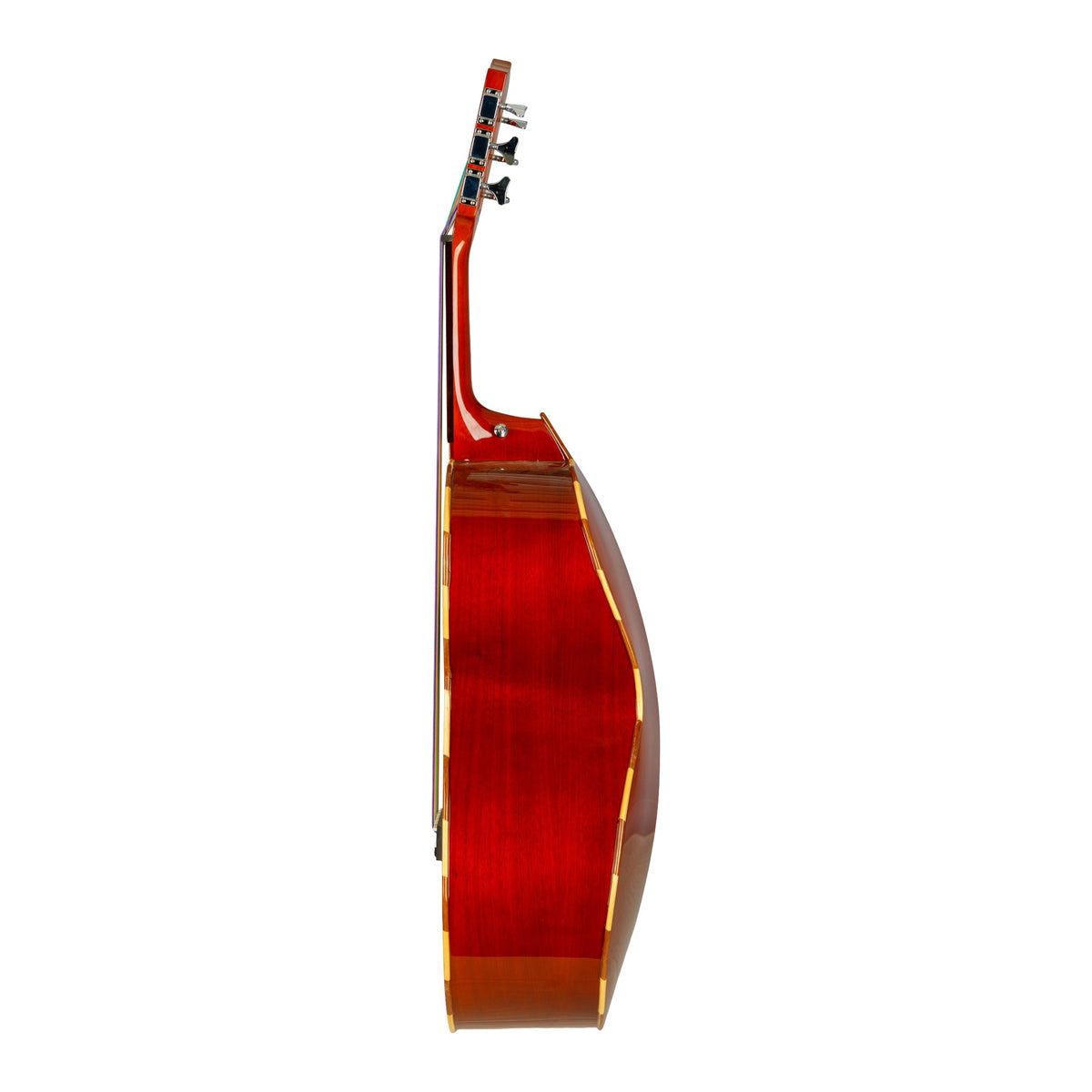 H. Jimenez LGTN2 Student Guitarrón, side view showing the body depth