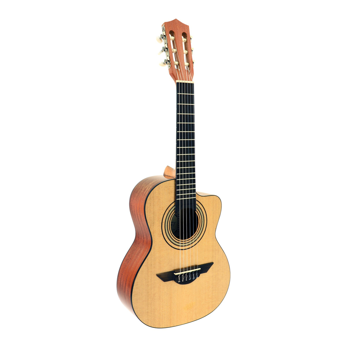 H. Jimenez LR1C Voz de Trío Cutaway Requinto, full front view from headstock to end