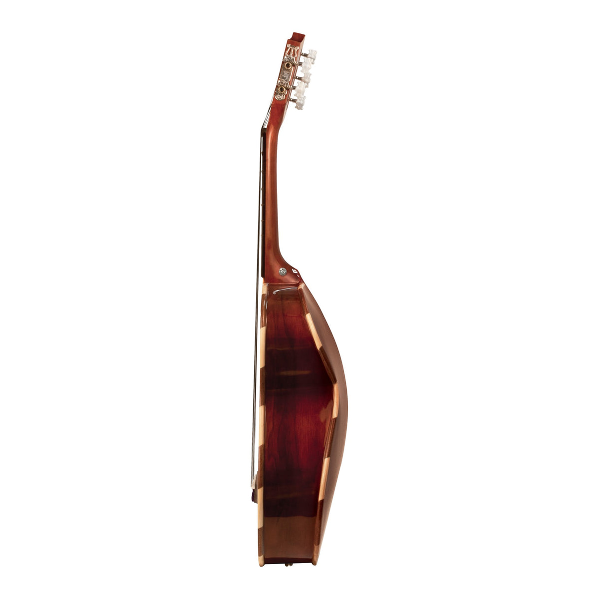 H. Jimenez LV2 Quetzal Student Vihuela, side view showing the body depth