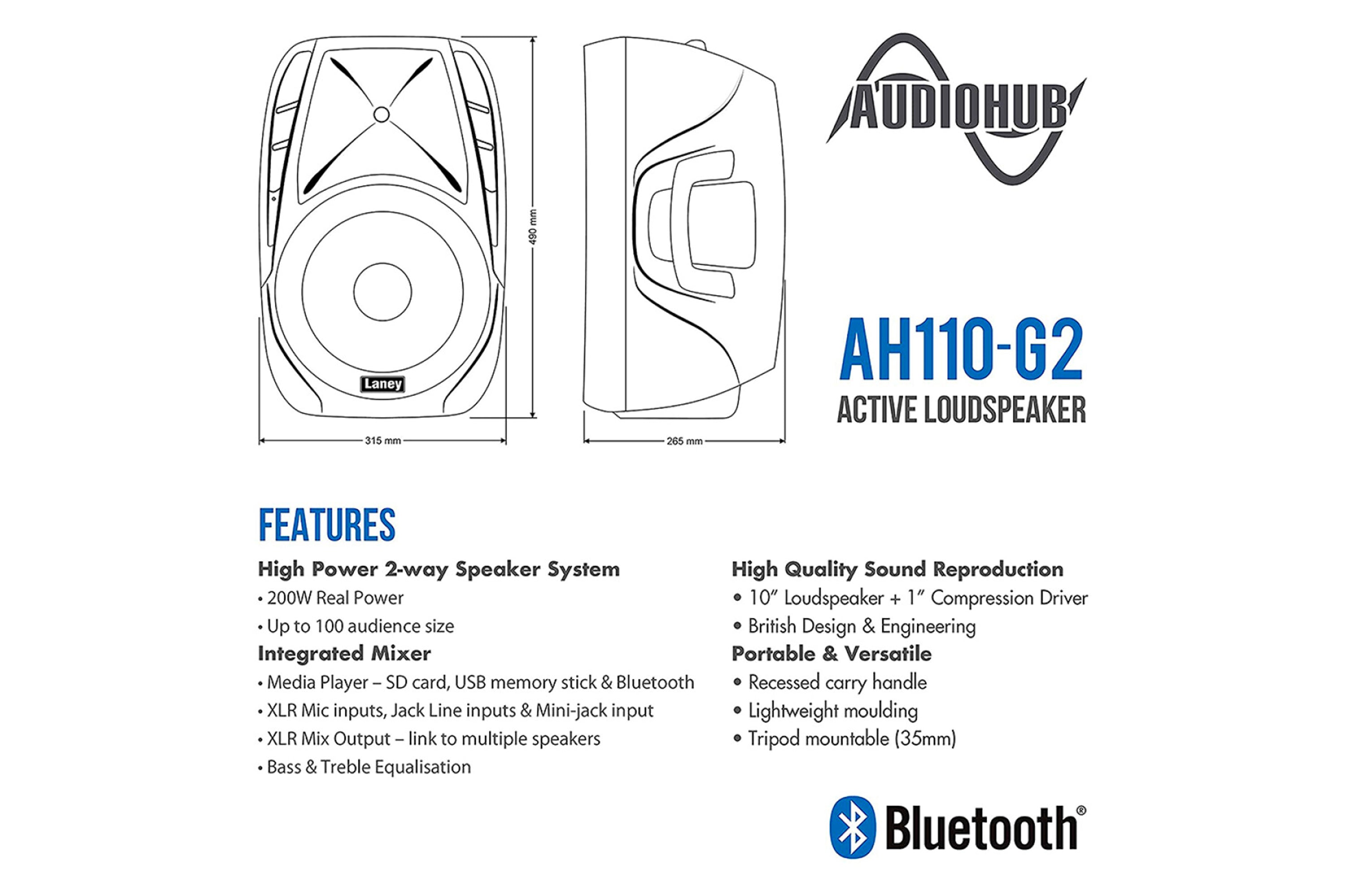 Laney AH110-G2 Active Enclosure