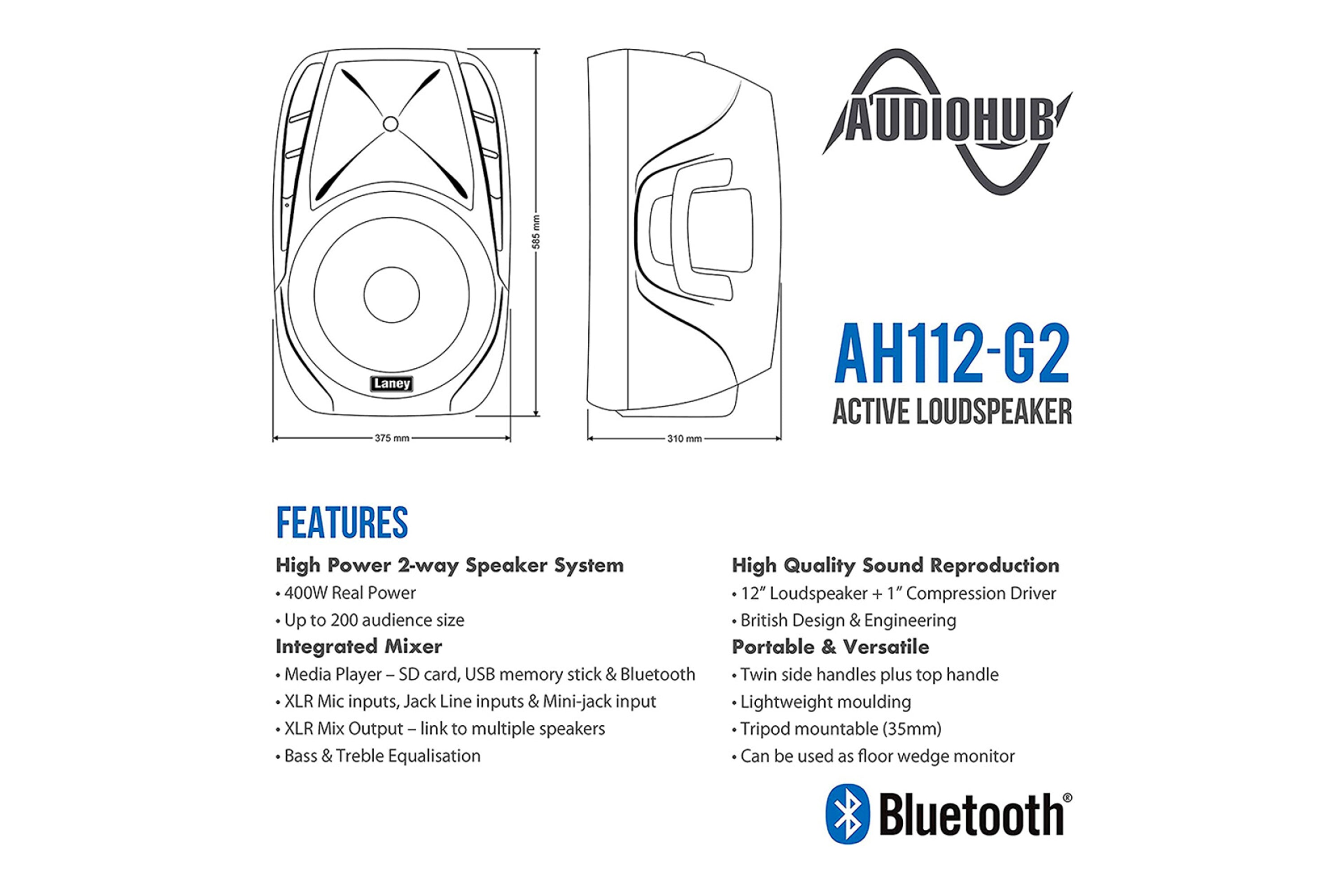 Laney AH112-G2 Active Enclosure