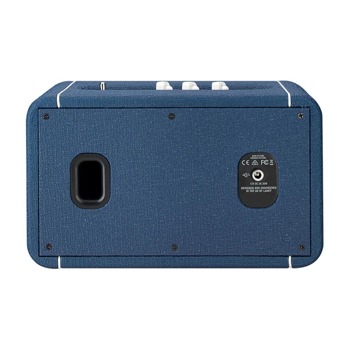Rear of the Laney F67 Lionheart speaker showing the port and label