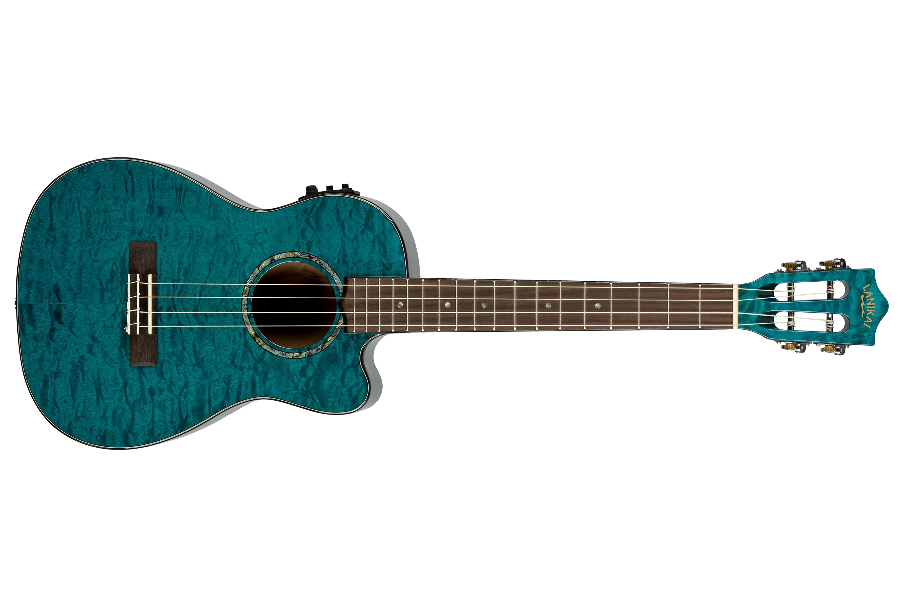 Lanikai Blue Maple Baritone Ukulele