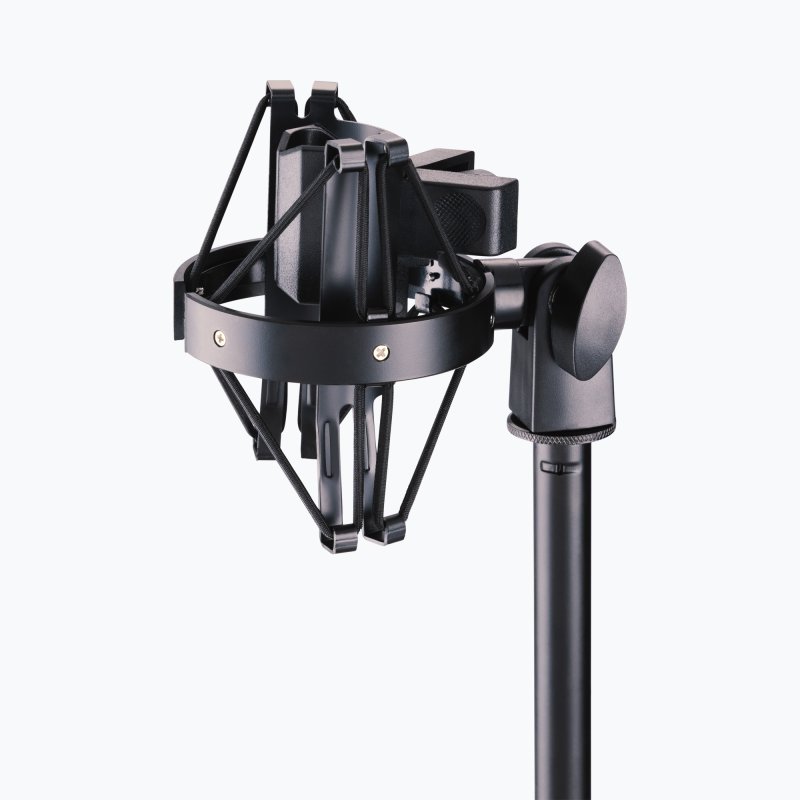 On-Stage MY420 shock mount attached to a mic stand