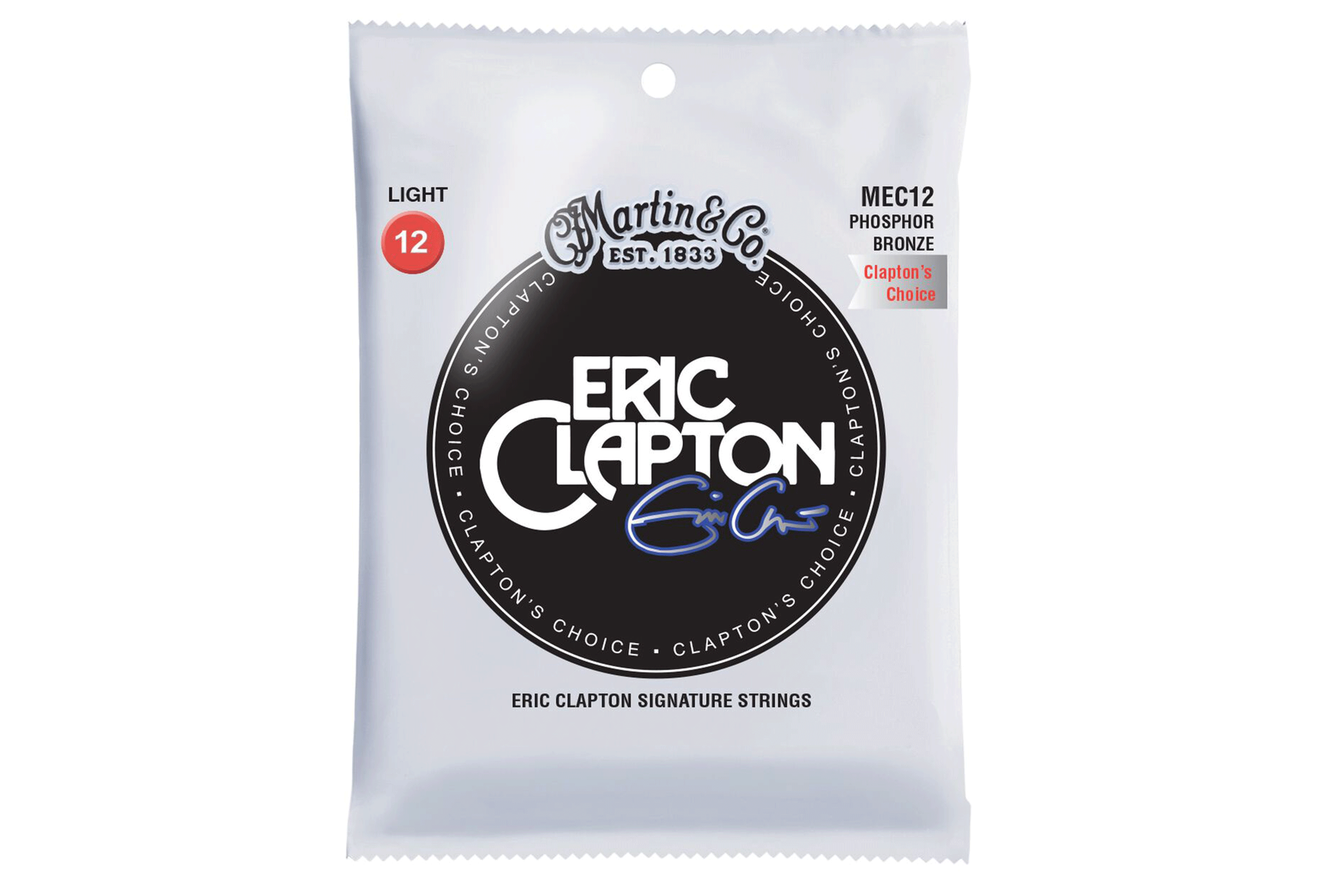 Martin MEC12 Clapton's Choice Phosphor Bronze Acoustic Guitar Strings - .012-.054 Light