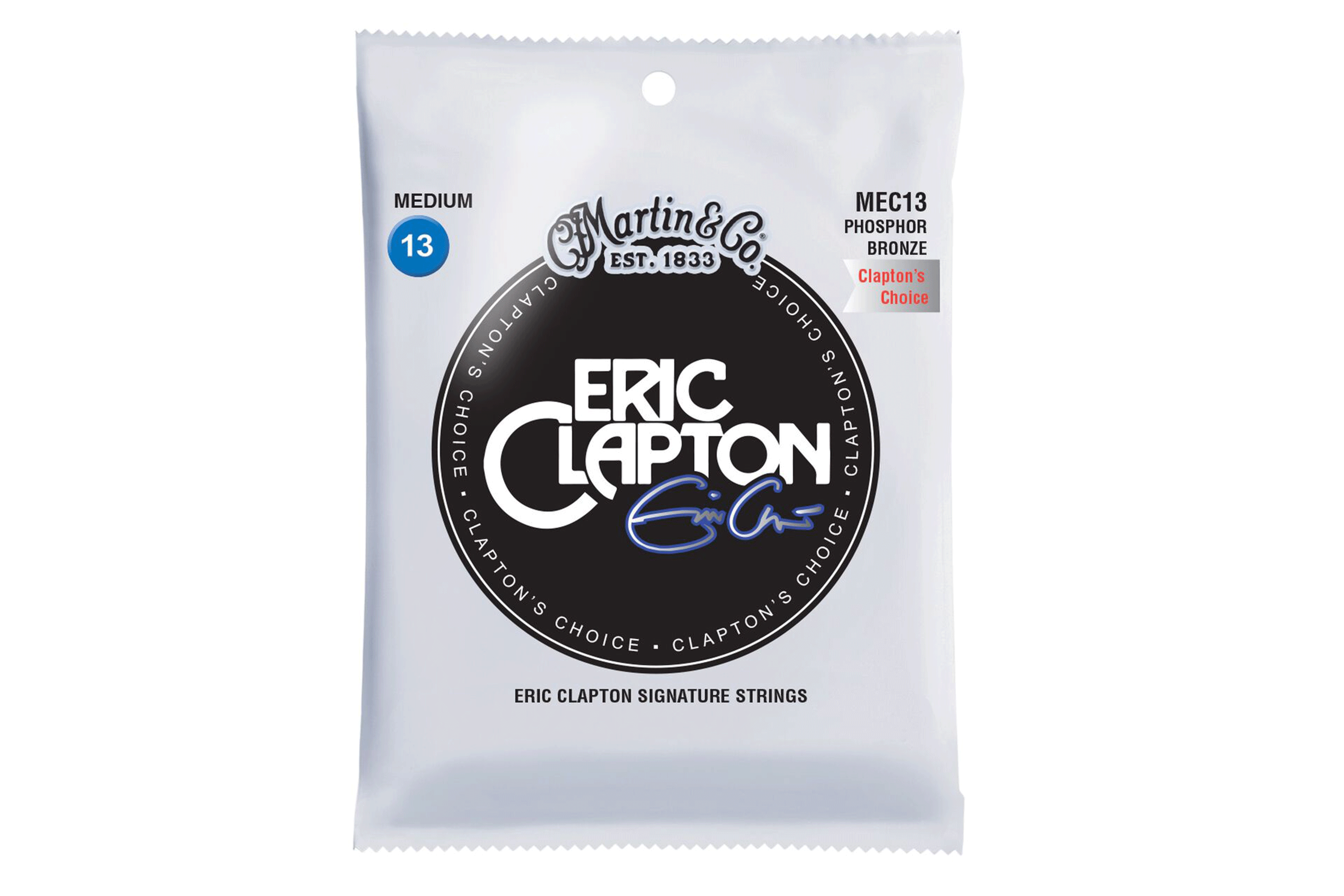 Martin MEC13 Clapton's Choice Phosphor Bronze Acoustic Guitar Strings - .013-.056 Medium