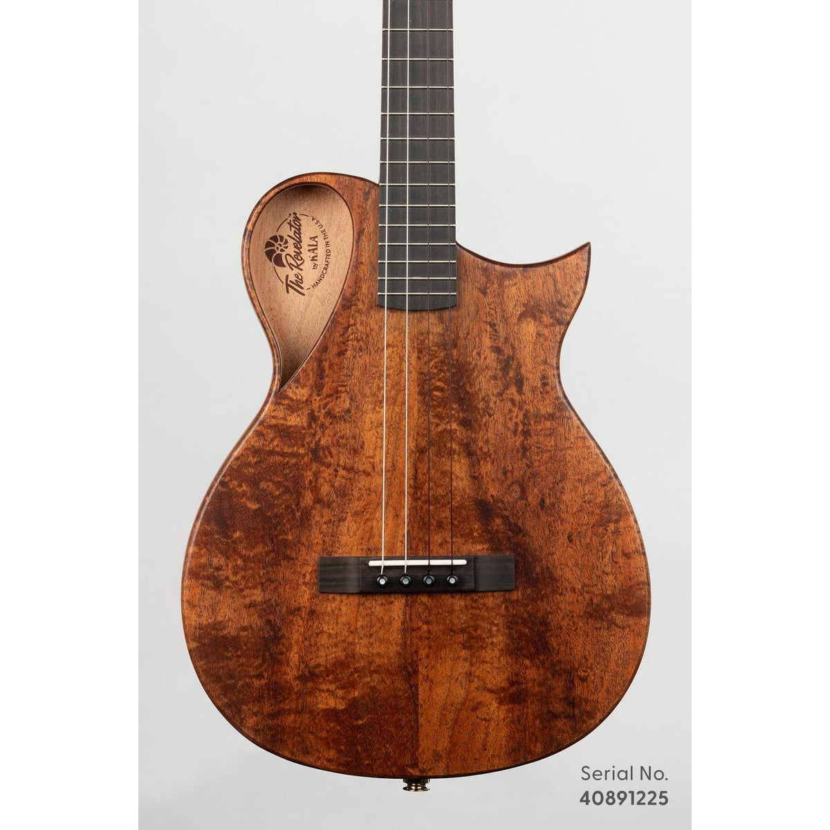 Kala NS-KOA-B Revelator Nautilus Hawaiian Koa Baritone Ukulele - Serial NS-KOA-B-40891225, front view