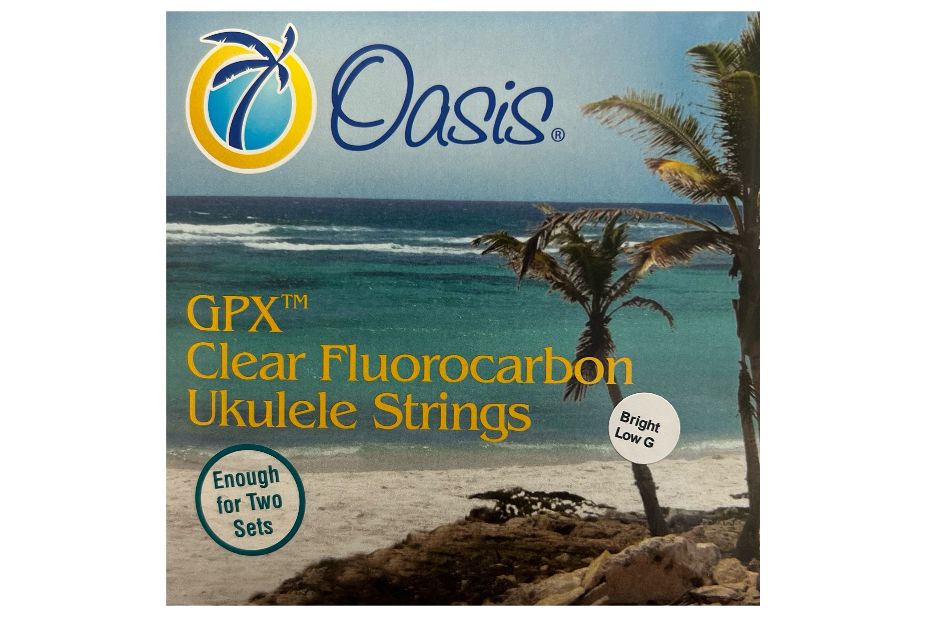 Oasis GPX Clear Fluorocarbon Tenor Ukulele Strings Bright UKE-8001F Unwound Low G