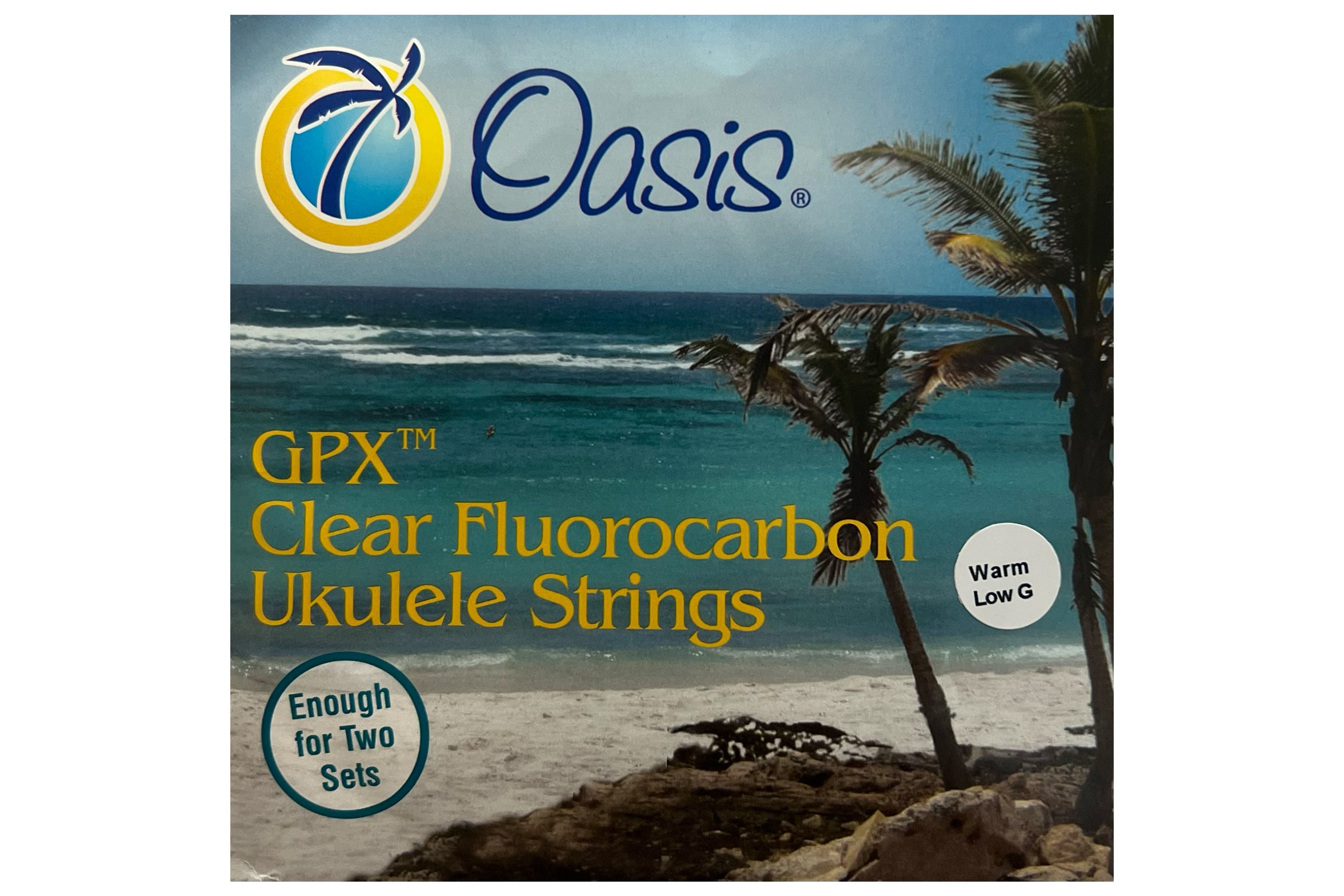 Oasis GPX Clear Fluorocarbon Tenor Ukulele Strings Warm UKE-8101 Wound Low G
