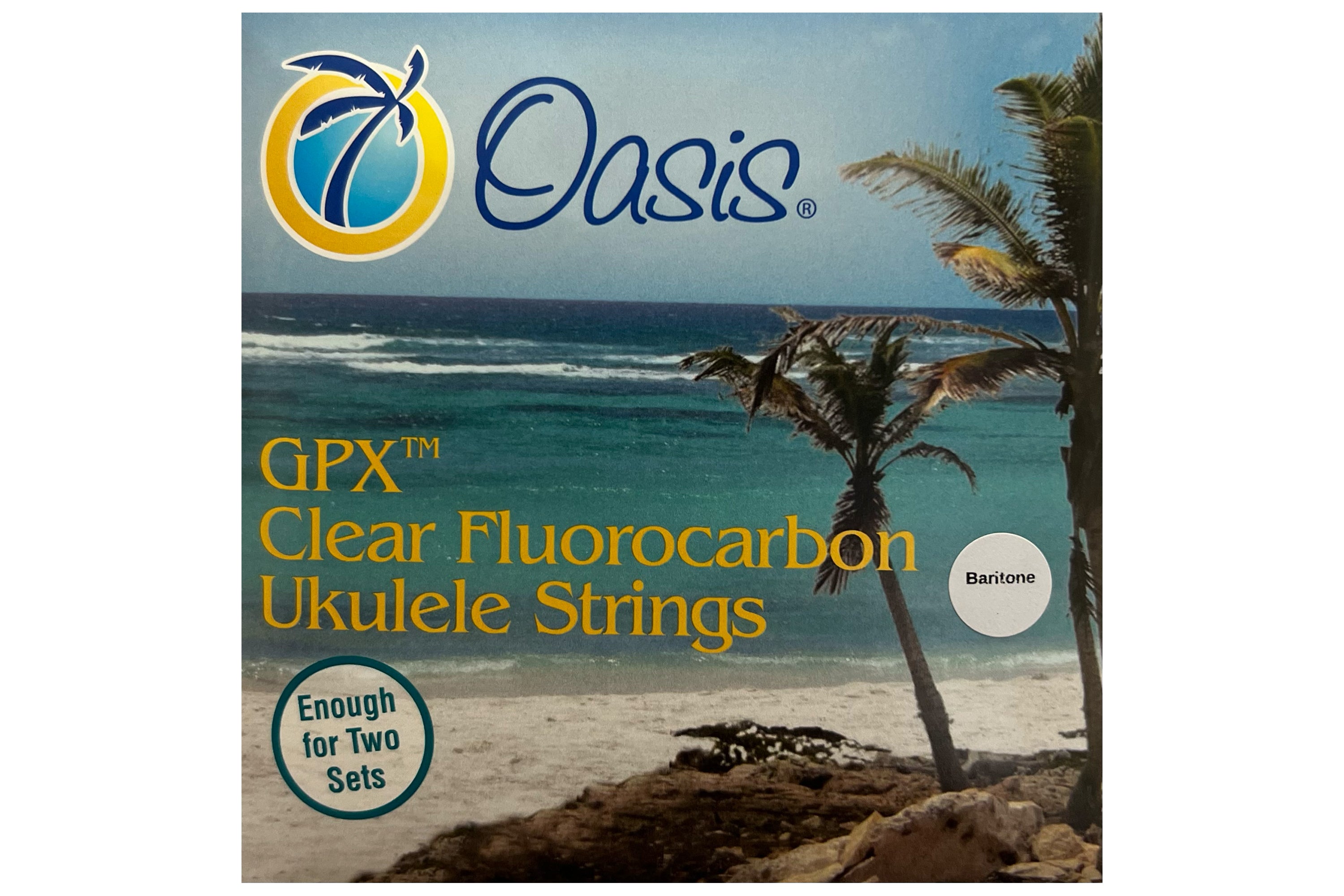 Oasis GPX Clear Fluorocarbon Baritone Ukulele Strings UKE-8200B Unwound Low D