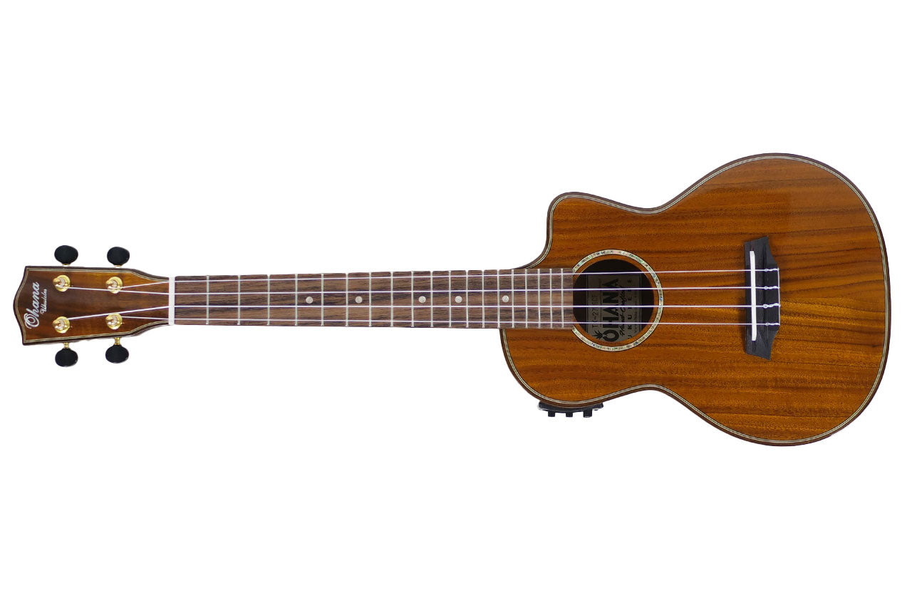 Ohana TK-35GCE Solid Acacia Tenor Ukulele