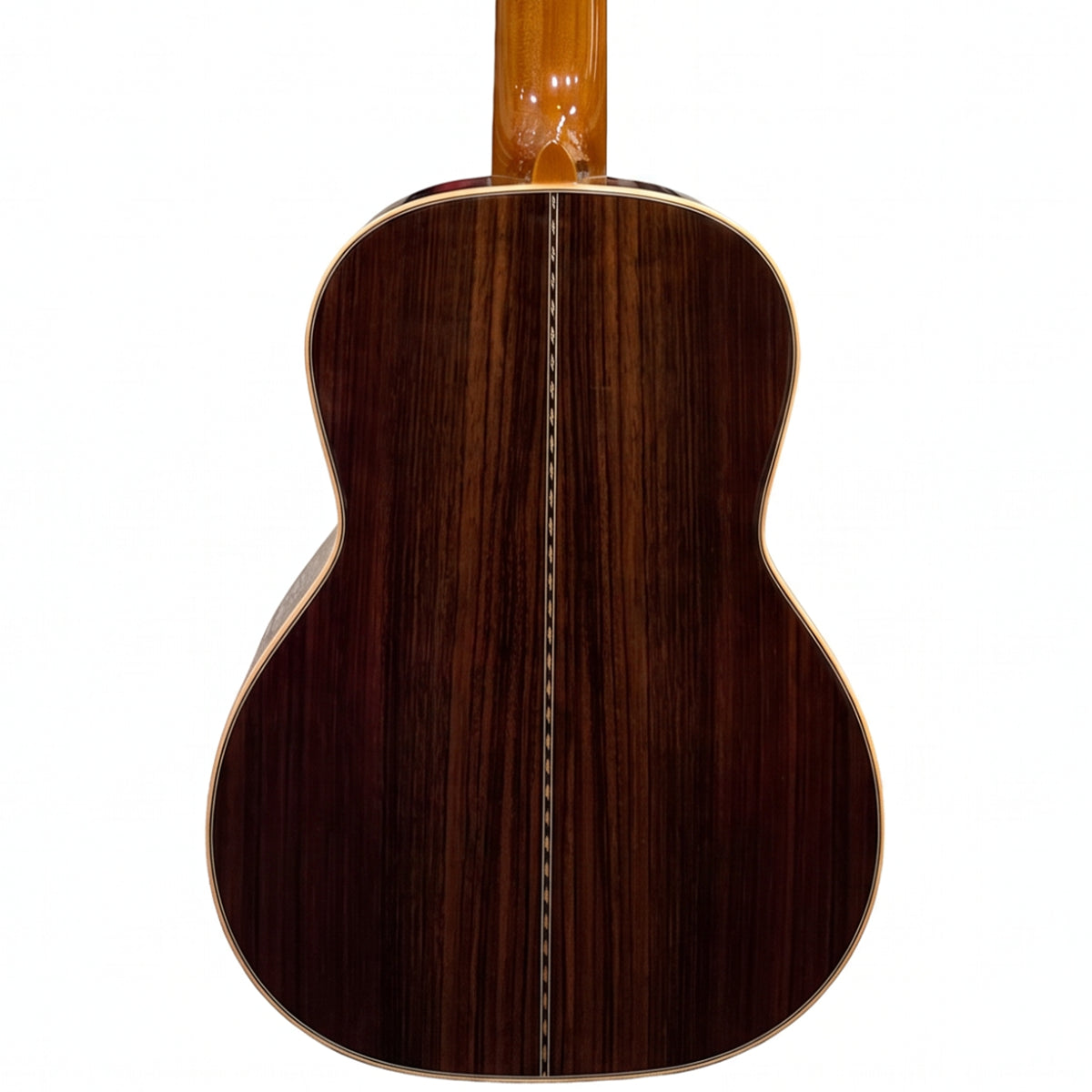 Ohana TK-42 redwood tenor ukulele, back in rosewood with center strip
